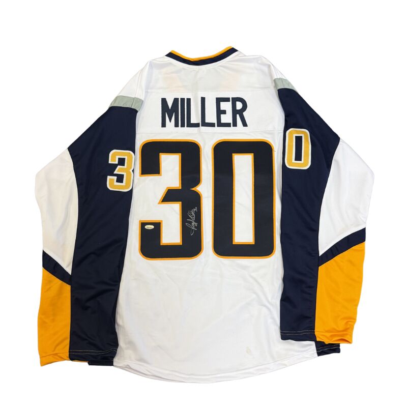 Ryan Miller Signed Pro-Style Throwback Hockey Jersey