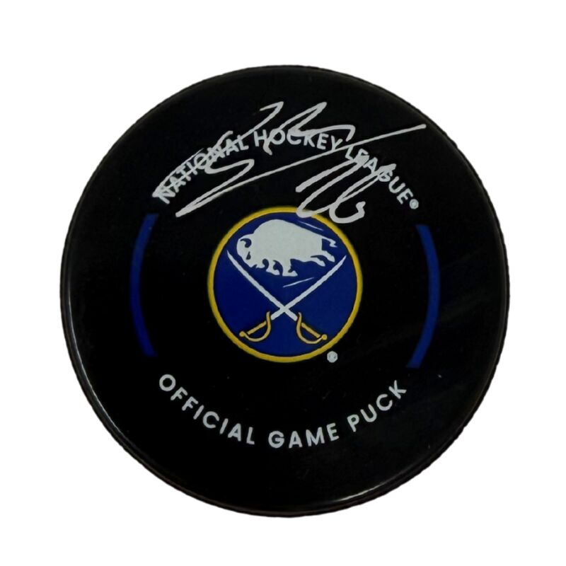 Rasmus Dahlin Signed Buffalo Sabres Official Game Model Hockey Puck