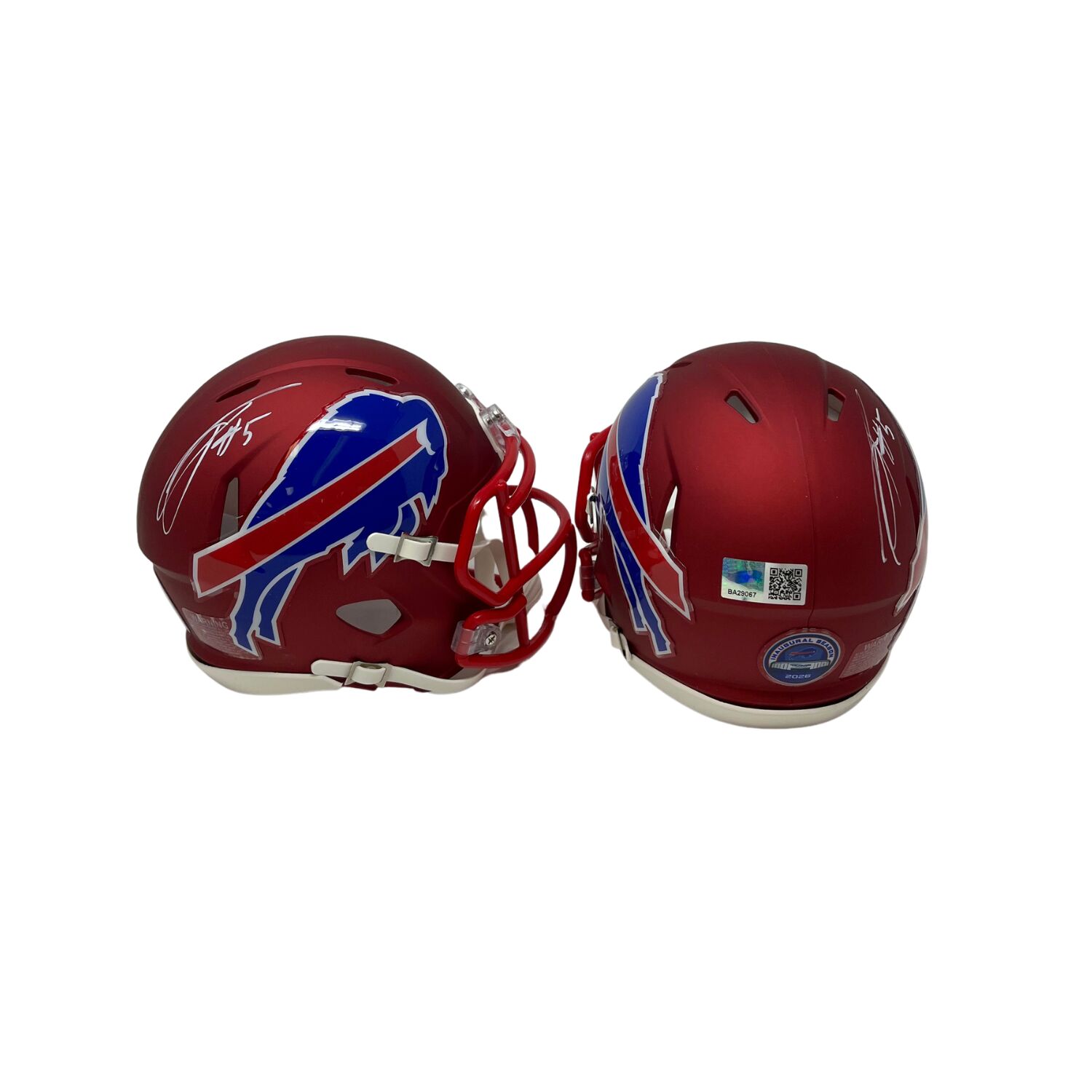 Joshua Palmer Signed TSE Exclusive Riddell Inaugural Buffalo Bills Red Speed Mini Helmet