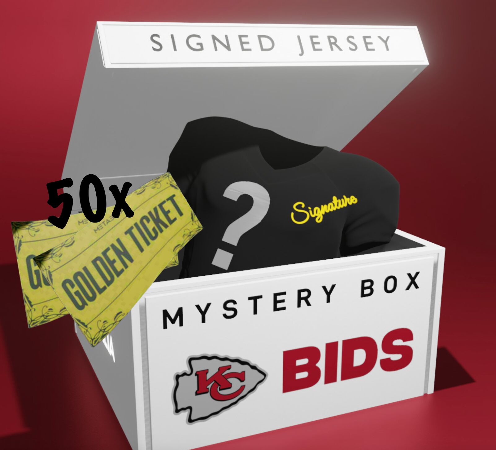 SIGNED JERSEY MYSTERY BOX - Mystery Series incl. 50 Golden Tickets