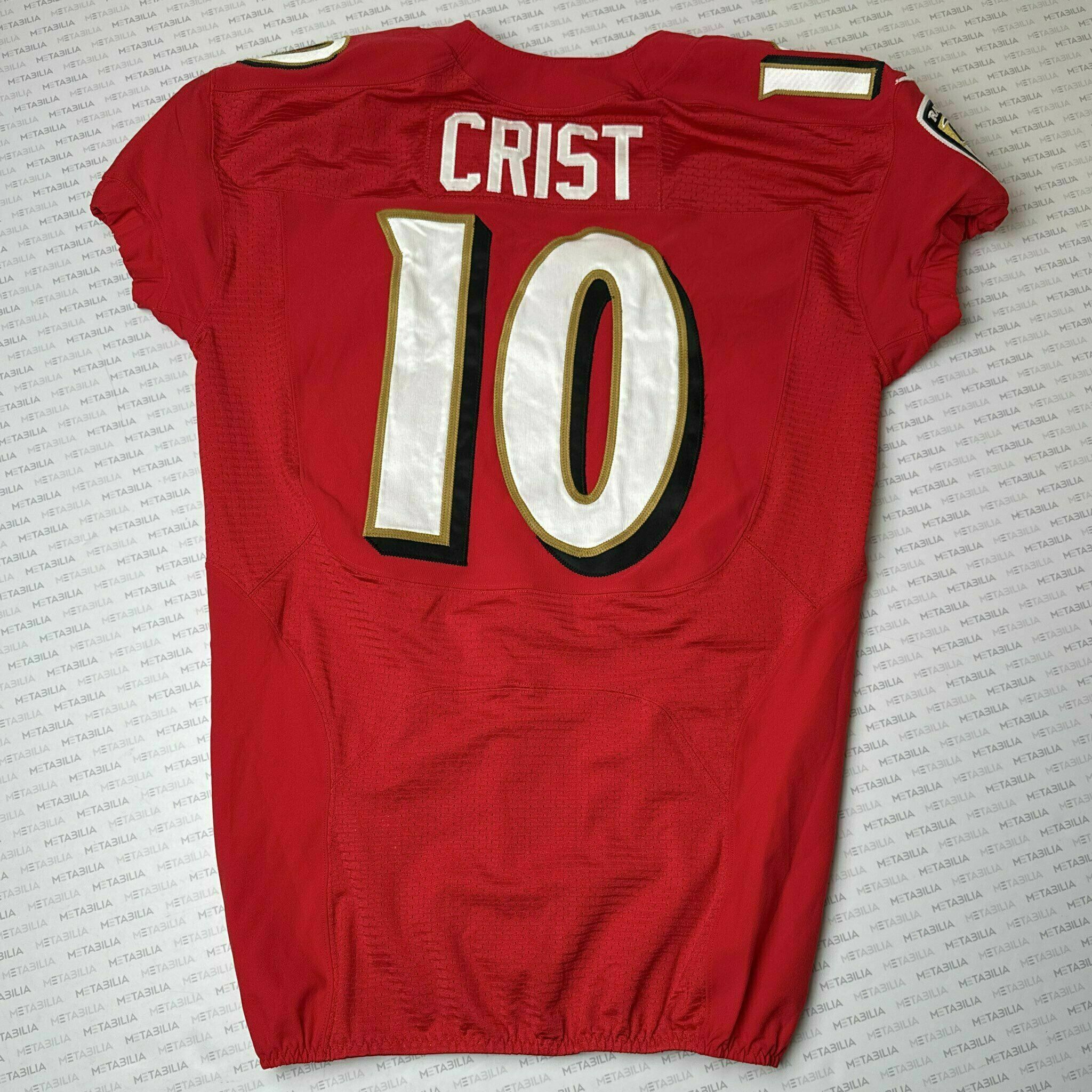 #10 Dayne Crist Team-Issued Red Jersey