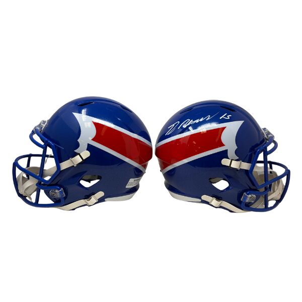 Greg Rousseau Signed Buffalo Bills Nickel City Alternate Speed Full Size Replica Helmet with "I Am Groot"
