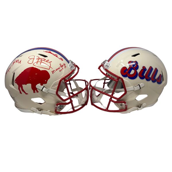 K-Gun Offense Signed Buffalo Bills Full Size Retro Speed Authentic Helmet