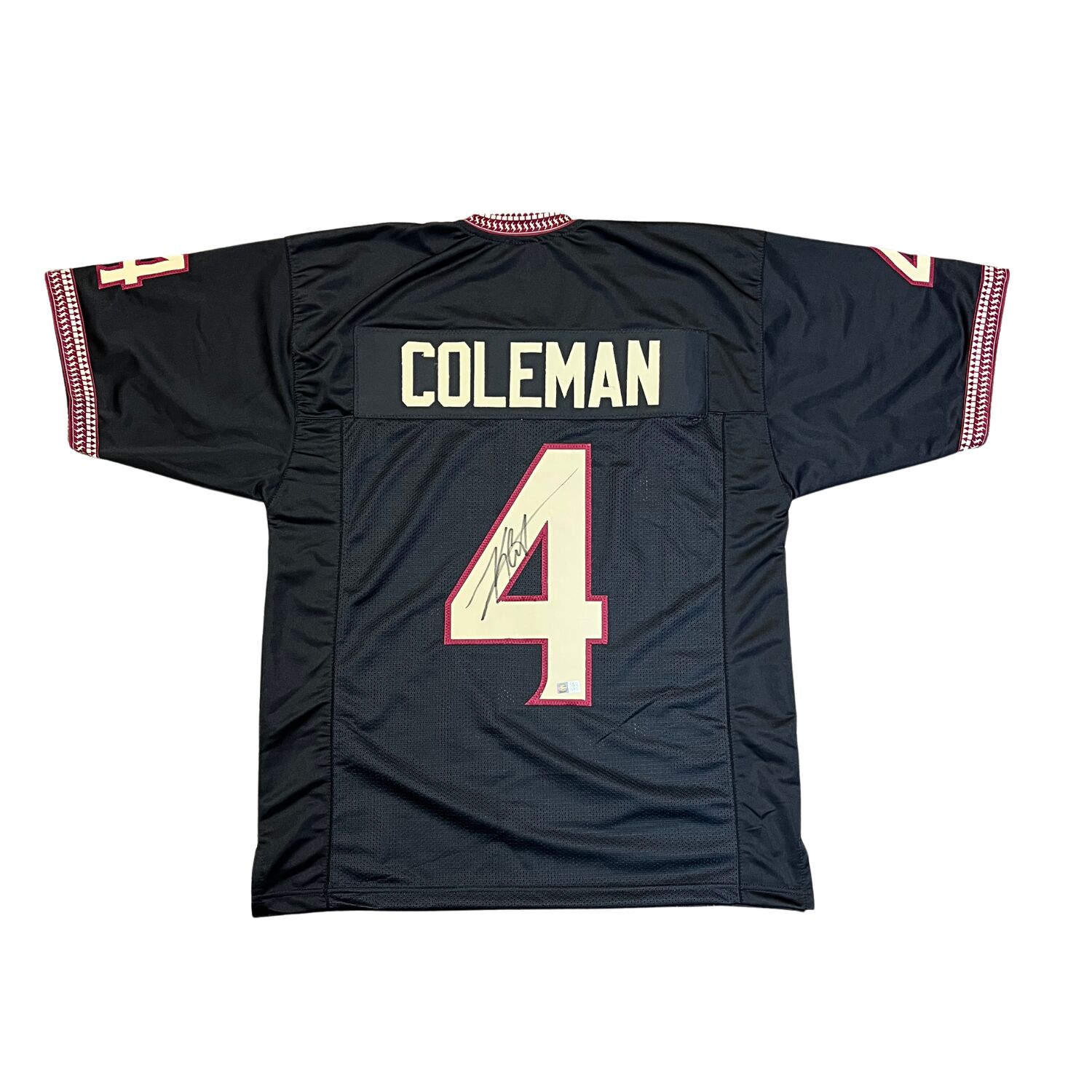 Keon Coleman Signed Pro-Style Black College Football Jersey
