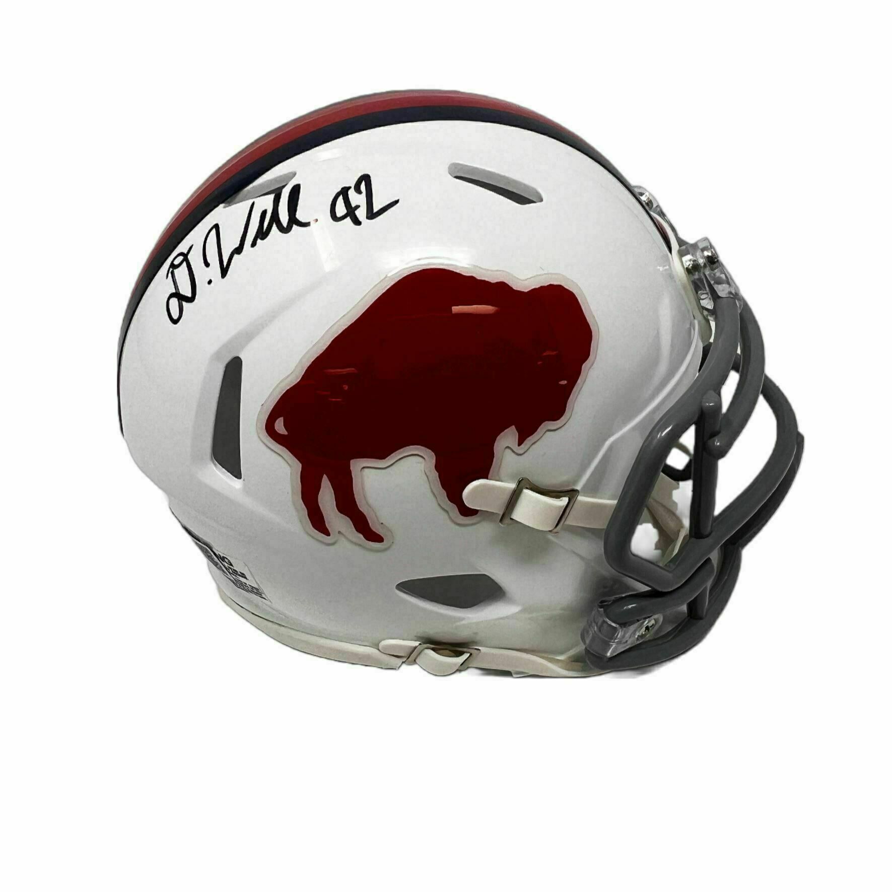 Dorian Williams Signed Buffalo Bills Standing Buffalo Speed Mini Helmet