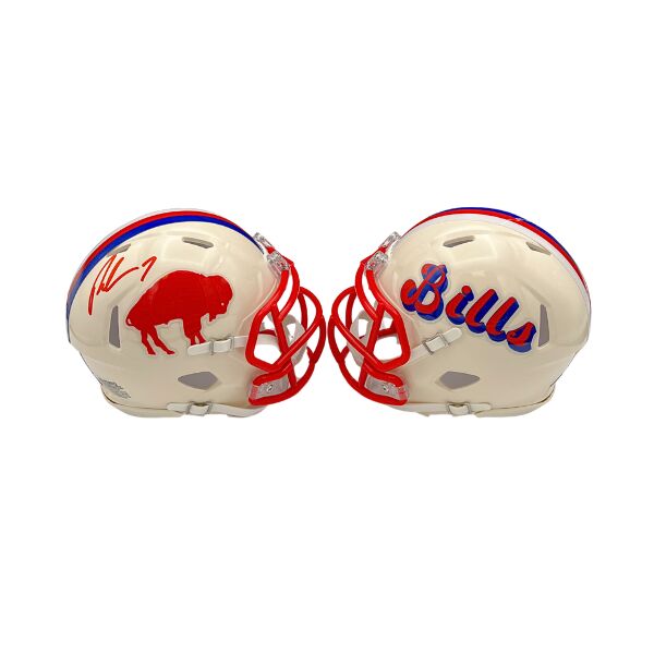 Ray Davis Signed Buffalo Bills Retro Speed Mini Helmet