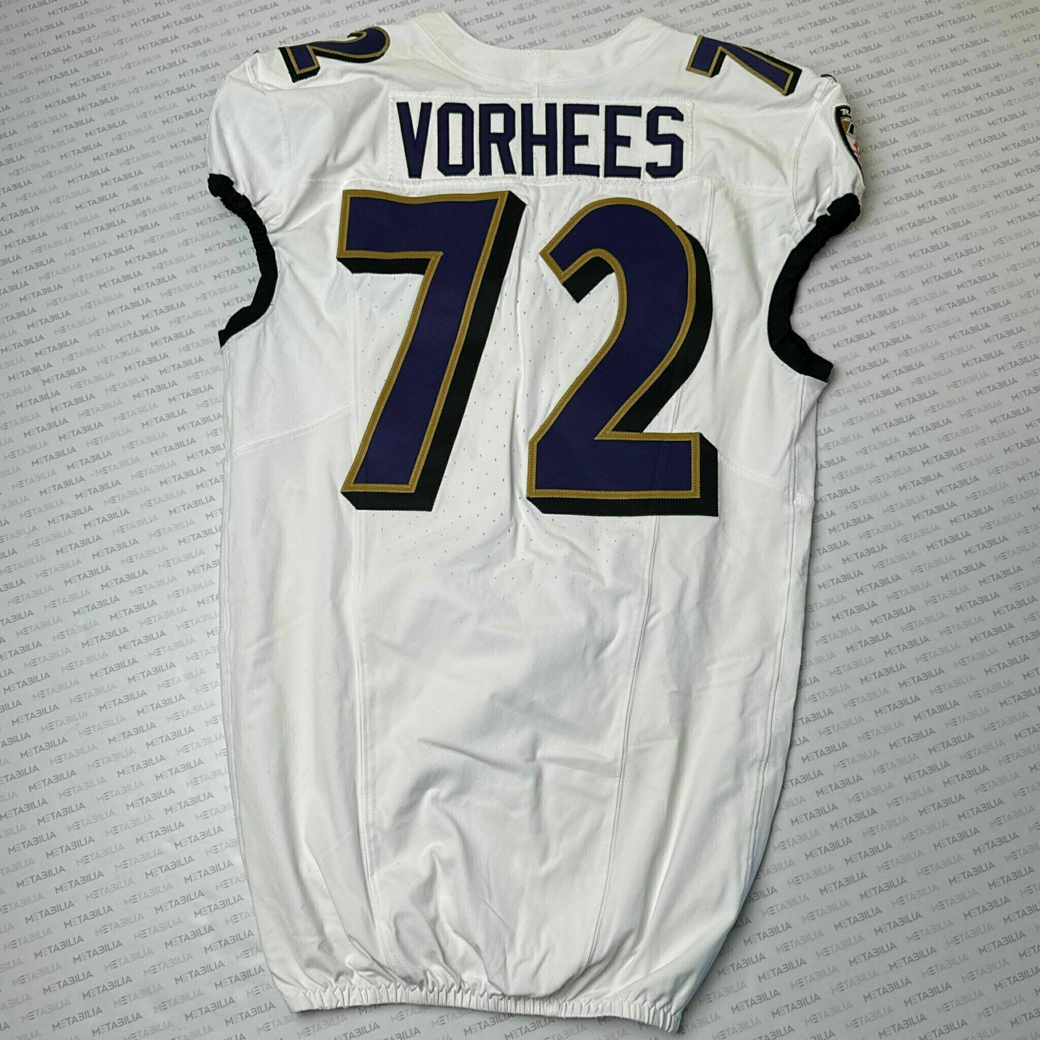 #72 Andrew Vorhees Team-Issued White Jersey