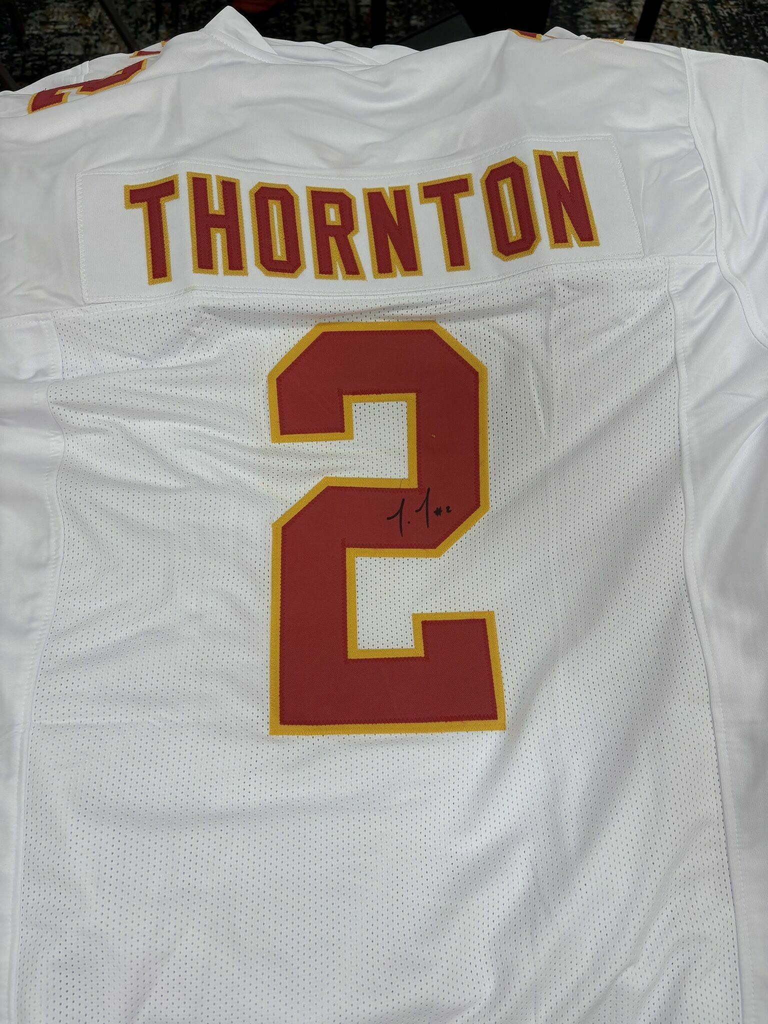 Tyquan Thornton Signed White Custom Jersey