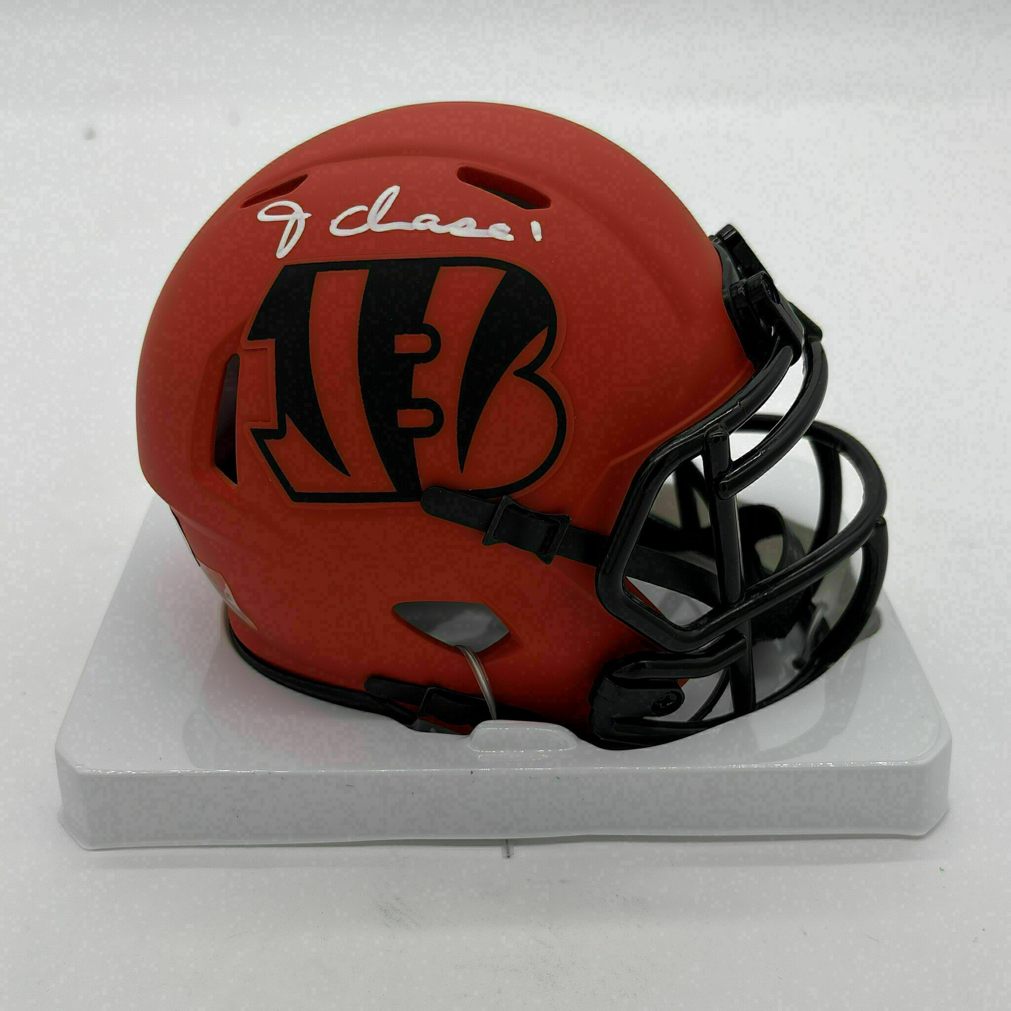 Ja'Marr Chase Signed Rave Mini Helmet