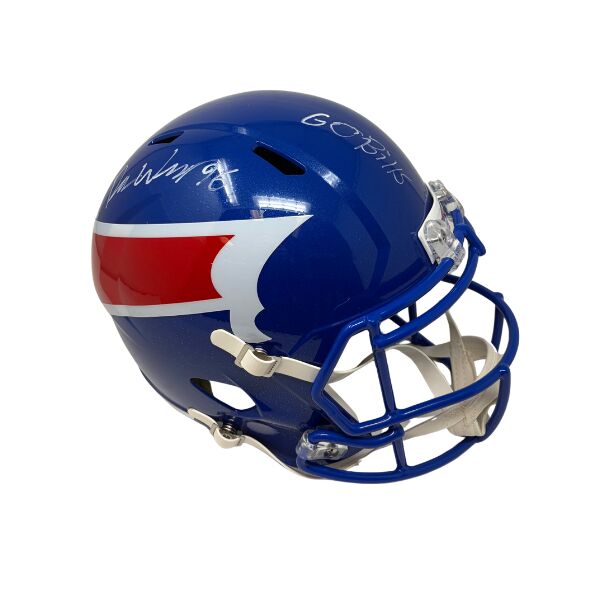 Deone Walker Signed Buffalo Bills Nickel City Alternate Speed Full Size Replica Helmet with "Go Bills"