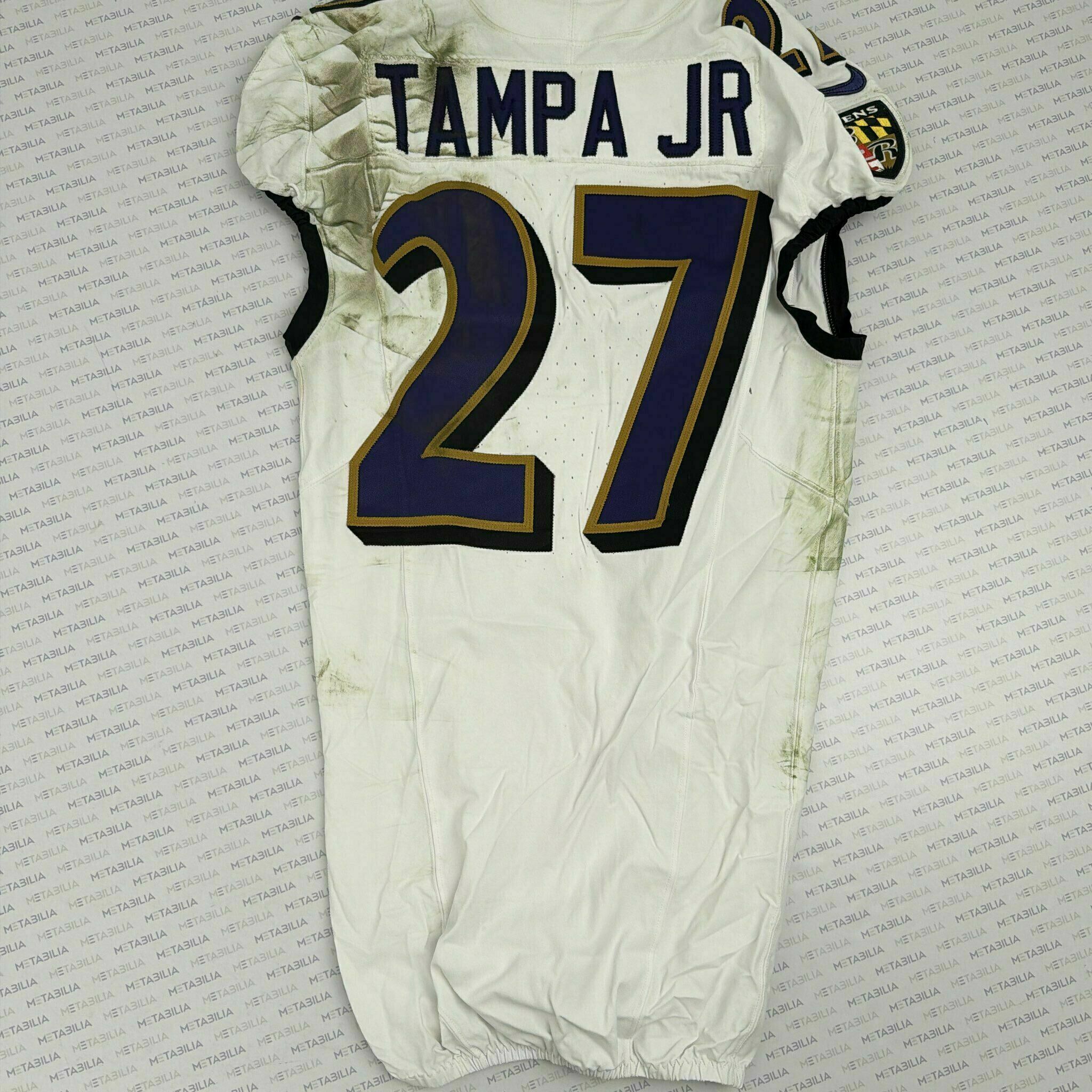 #27 TJ Tampa Jr Game-Worn Jersey vs Steelers