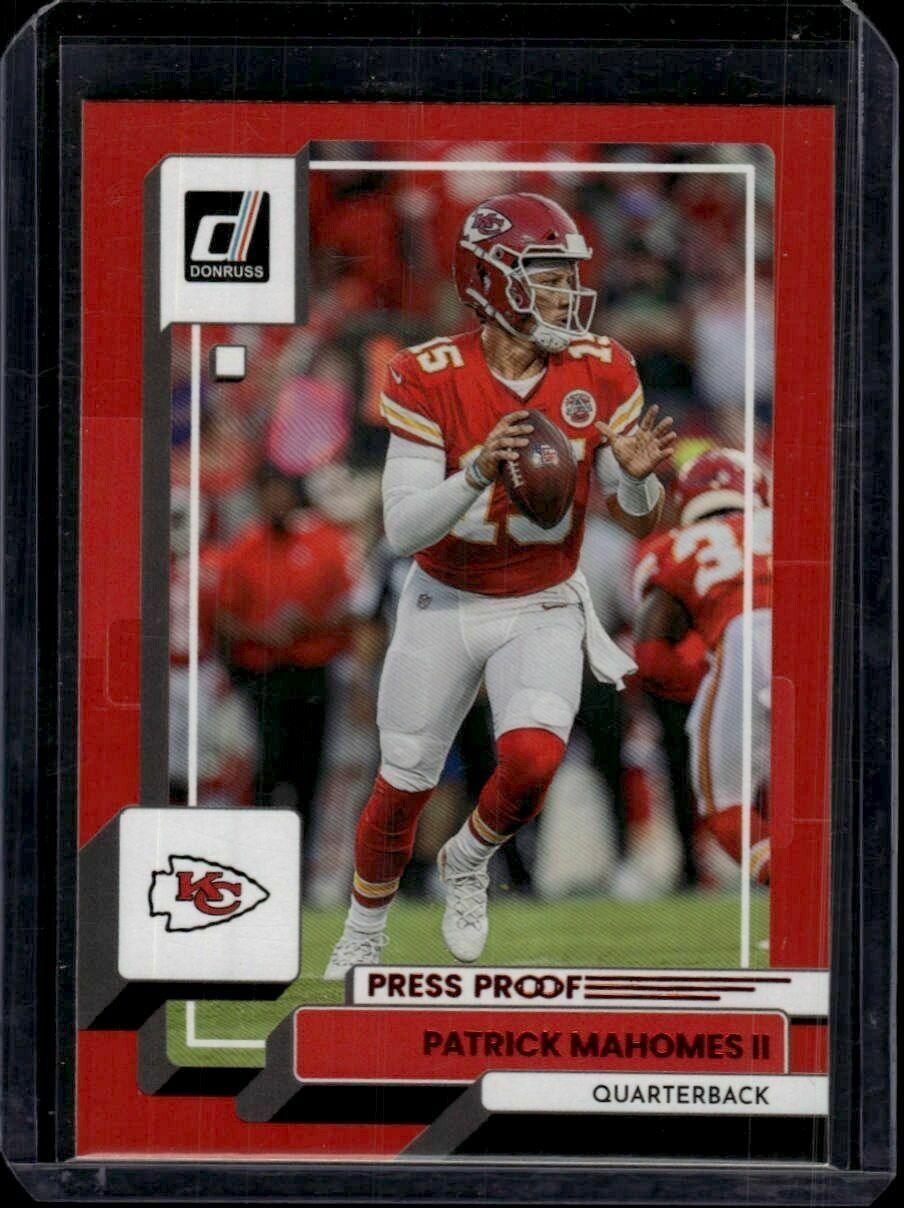 2022 Donruss Patrick Mahomes II Red Press Proof Trading Card