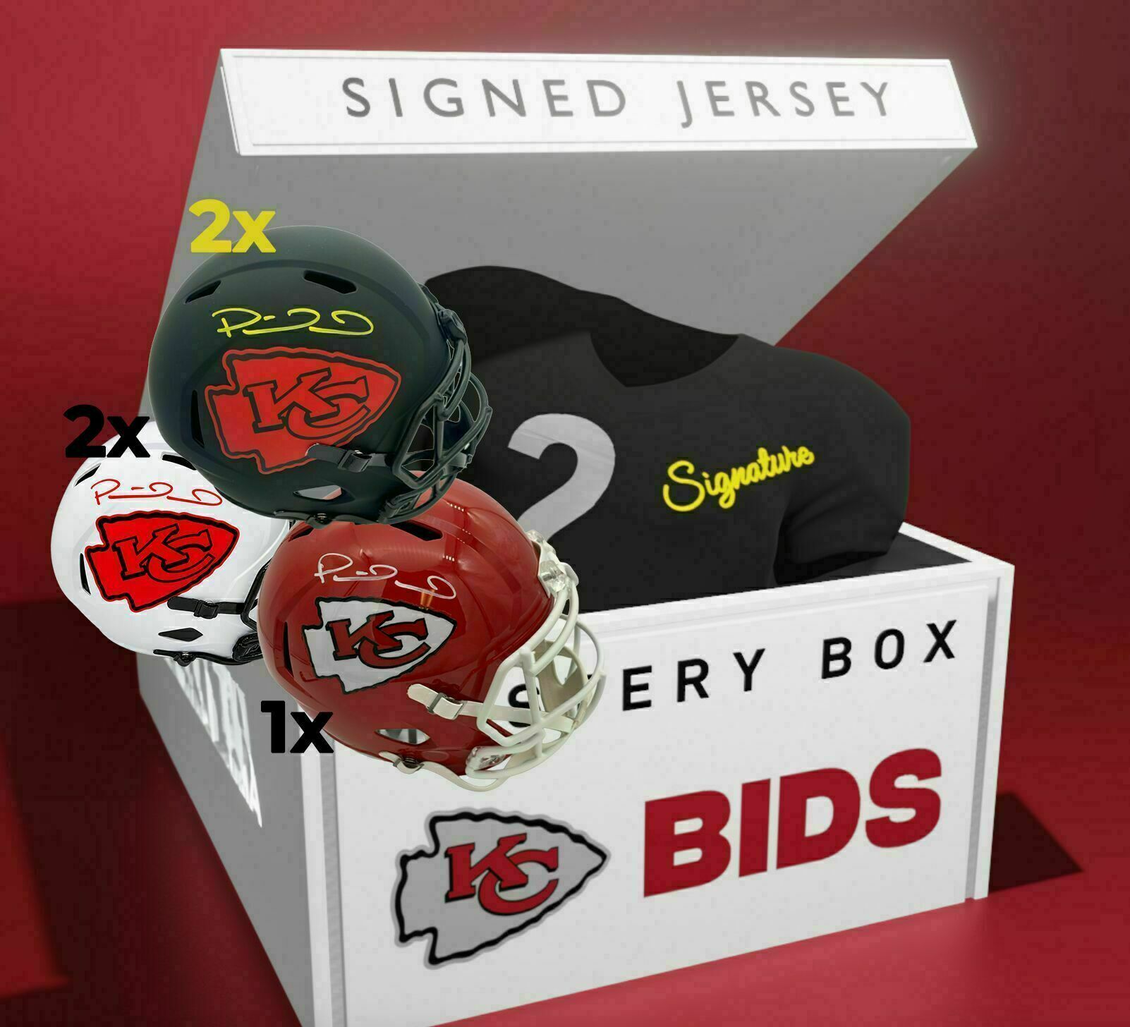 INSTANT MYSTERY - SIGNED JERSEYS OR MAHOMES FS HELMETS!
