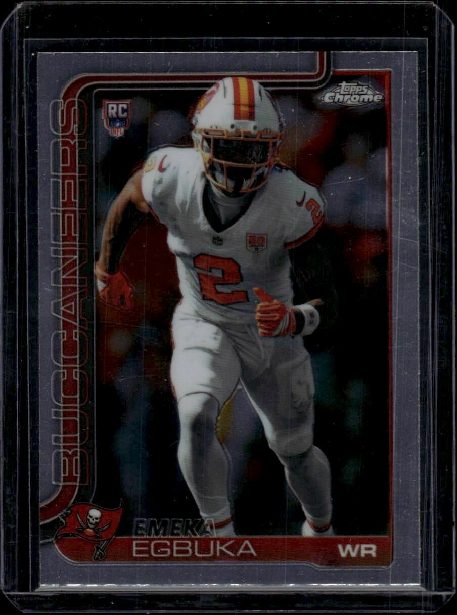 2025 Topps Chrome Emeka Egbuka Rookie Trading Card