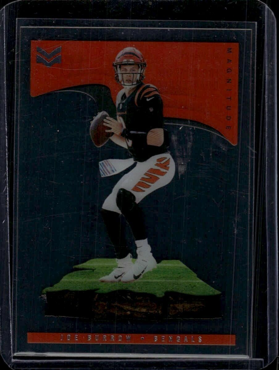 2021 Panini Chronicles Joe Burrow Magnitude Clear Trading Card