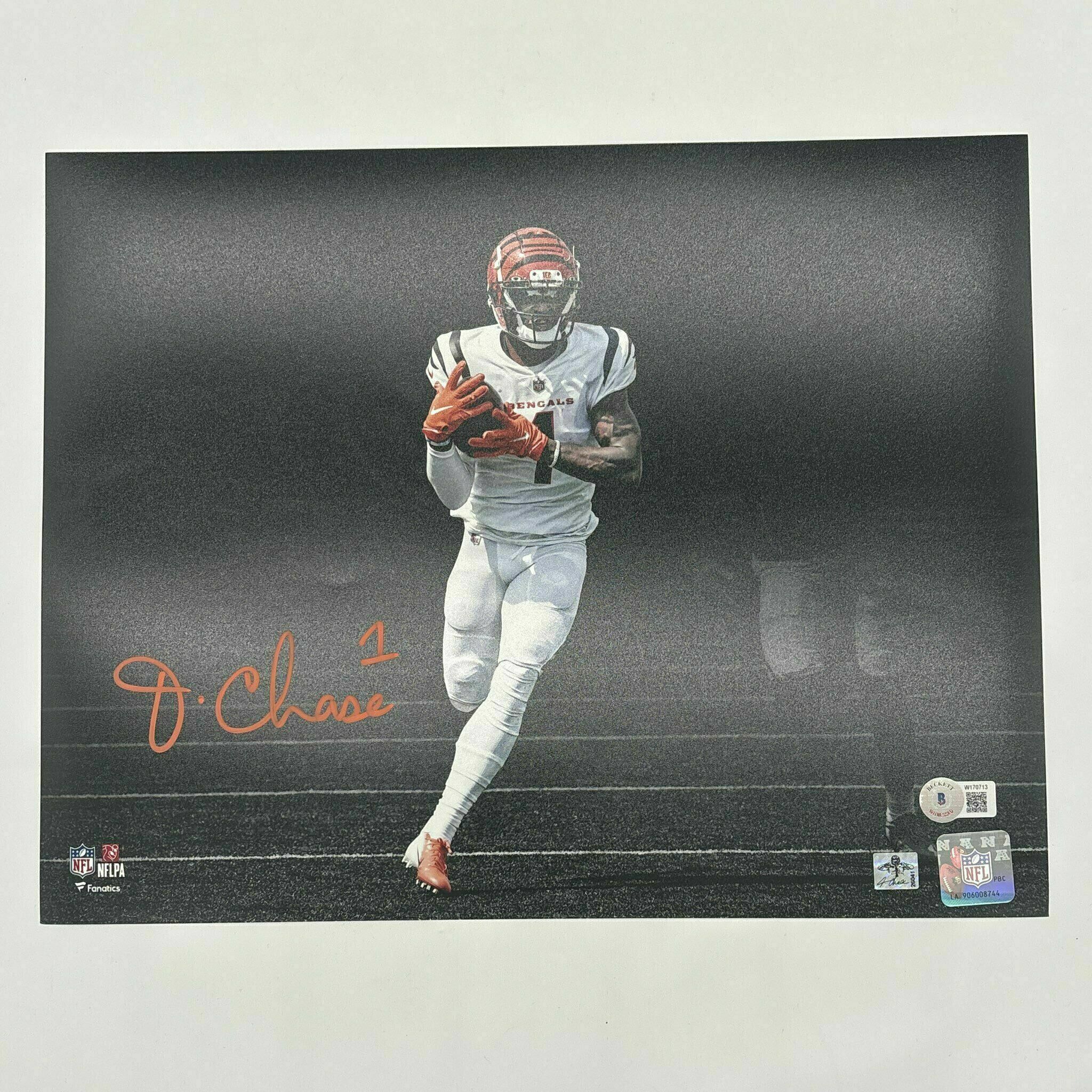 Ja'Marr Chase Signed 11x14