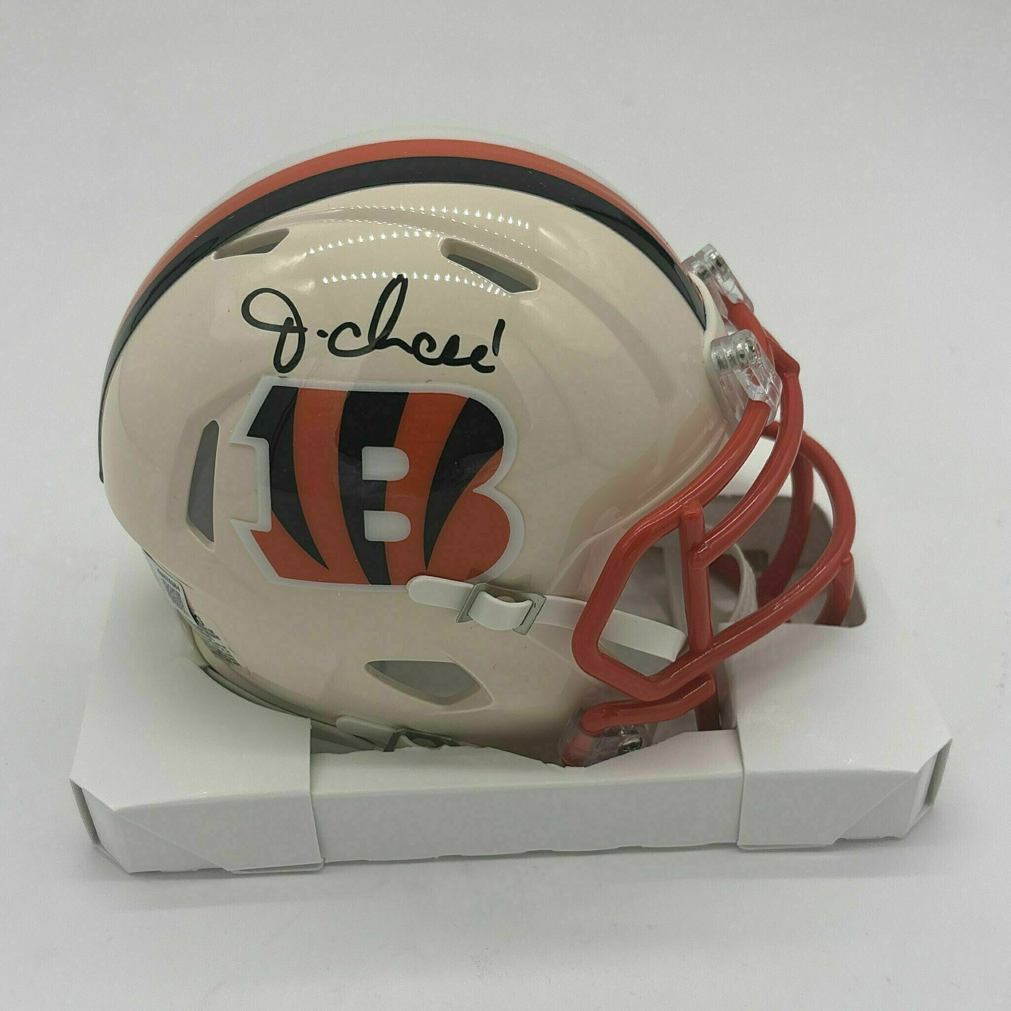 Ja'Marr Chase Signed Retro Mini Helmet