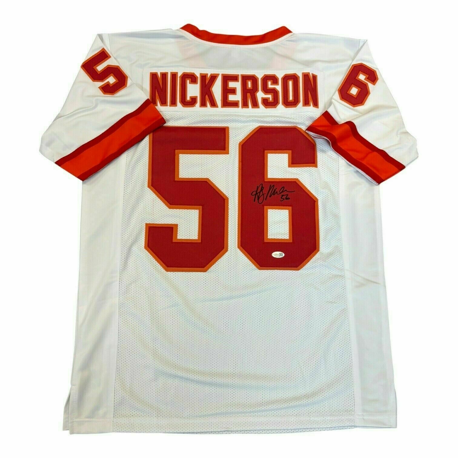 Hardy Nickerson Autographed Throwback White Custom Jersey - JSA