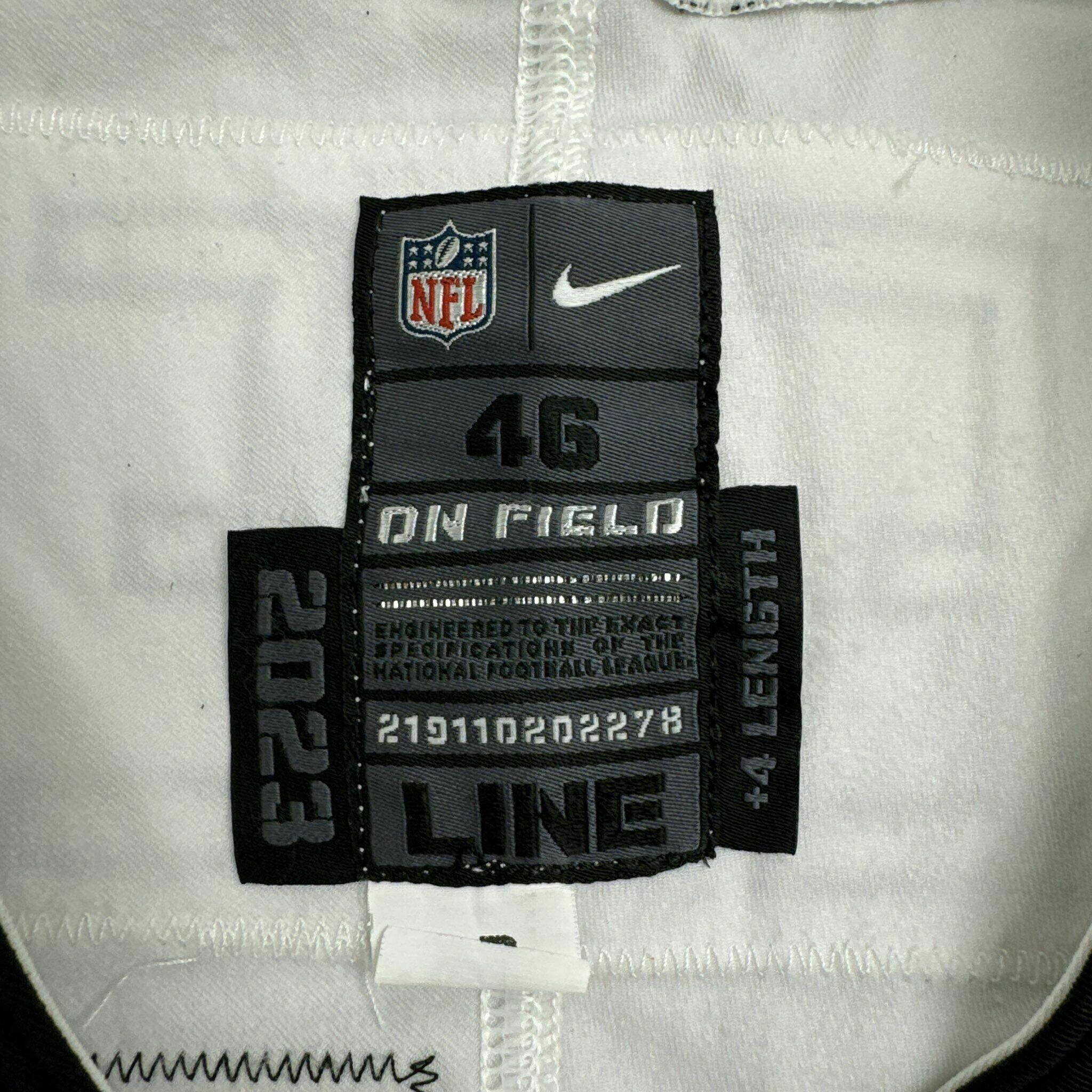 #67 Luke Goedeke Game Worn Jersey 9/13 vs Bengals