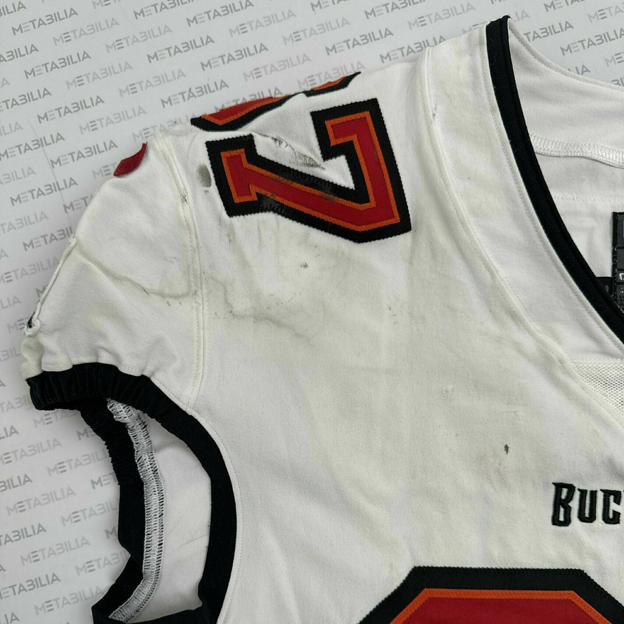 #67 Luke Goedeke Game Worn Jersey 9/13 vs Bengals