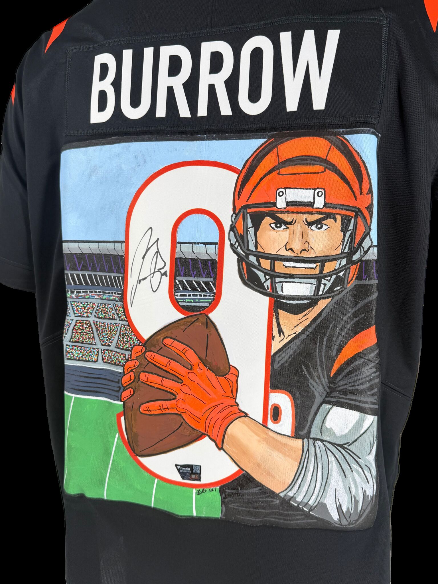 Joe Burrow 1/1 Painted Autographed Authentic Jersey Fanatics COA