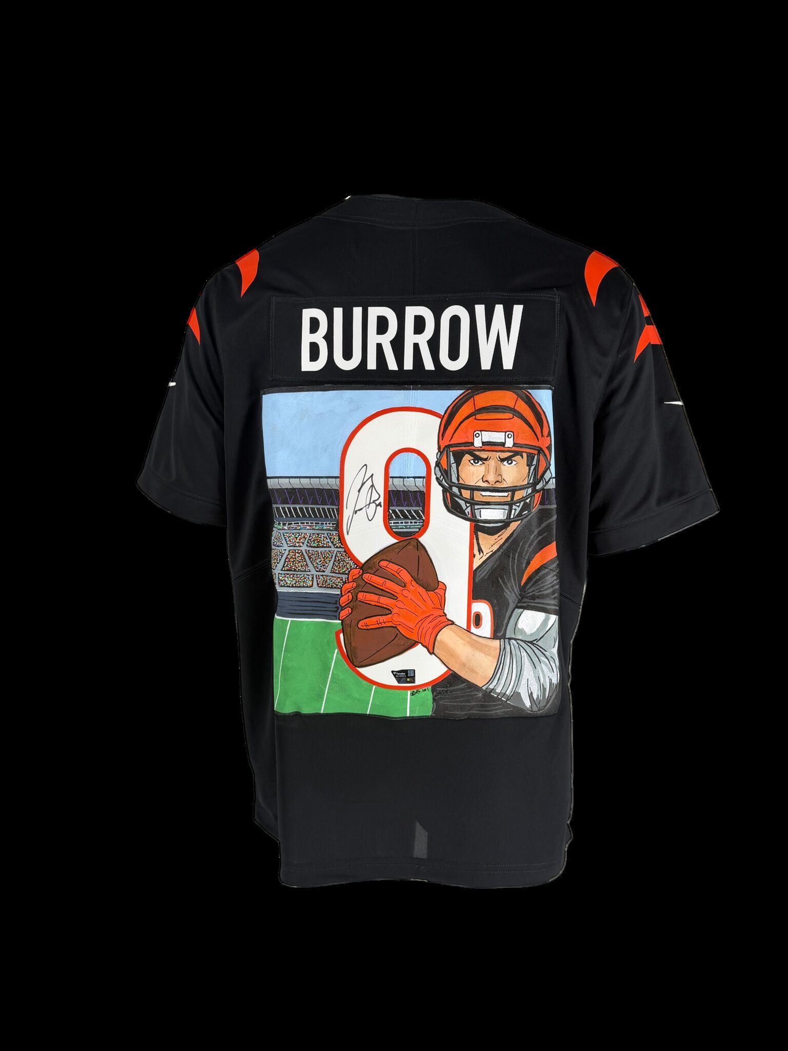 Joe Burrow 1/1 Painted Autographed Authentic Jersey Fanatics COA