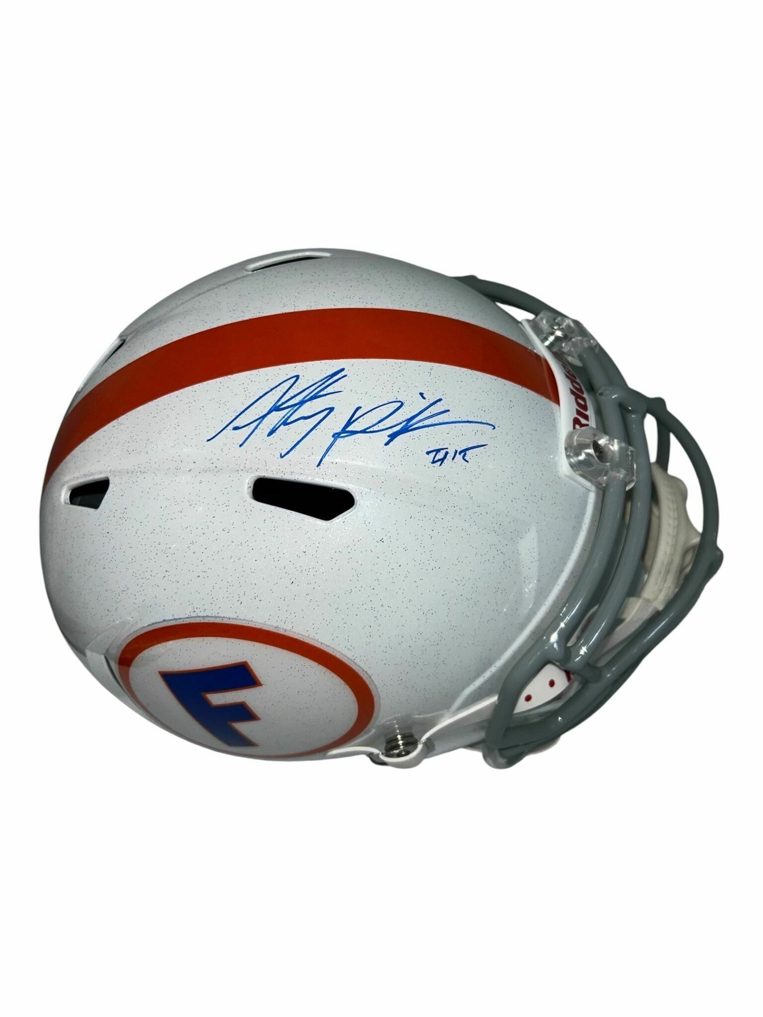 Anthony Richardson UF Gators Full Size Replica Throwback Autographed Helmet - Beckett Authentic