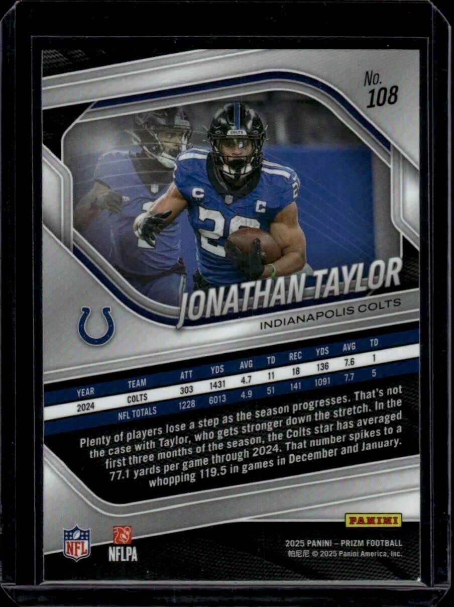 2025 Panini Prizm Jonathan Taylor Trading Card