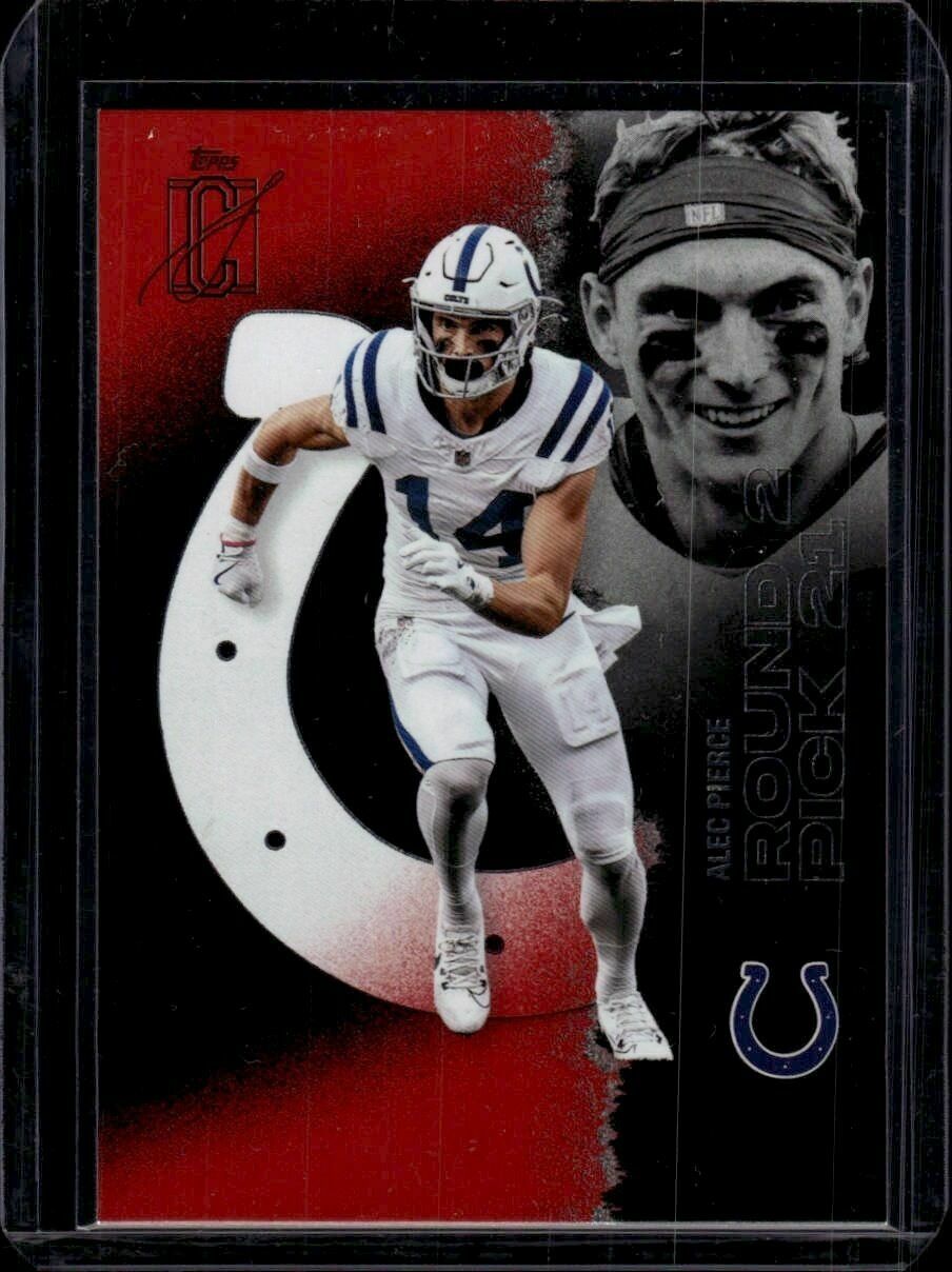 2025 Topps Signature Class Alec Pierce Red Mega Parallel Trading Card