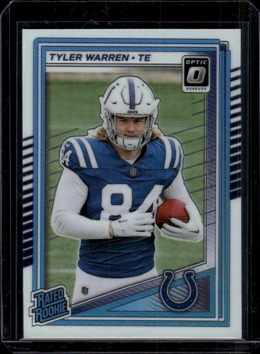 2025 Donruss Optic Tyler Warren Rated Rookie Trading Card