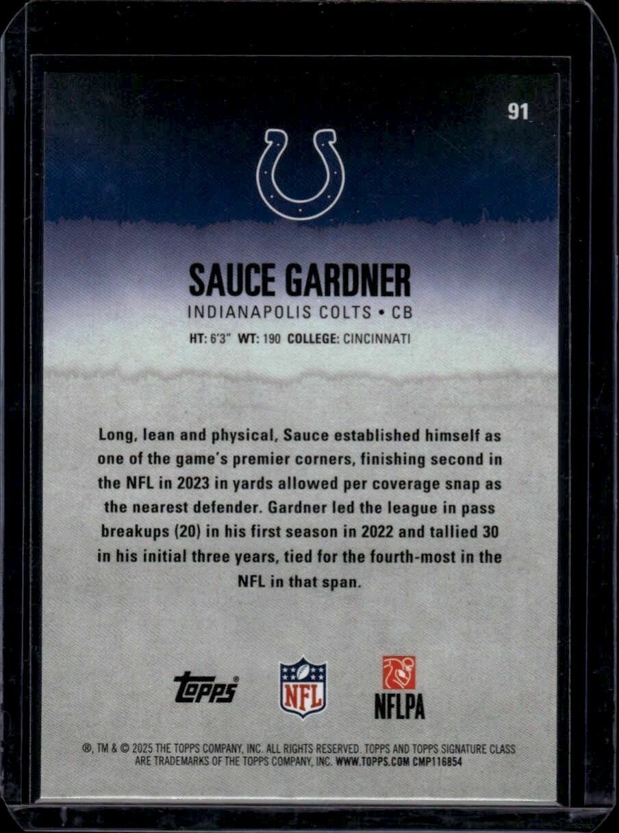 2025 Topps Signature Class Sauce Gardner Veteran Class Trading Card