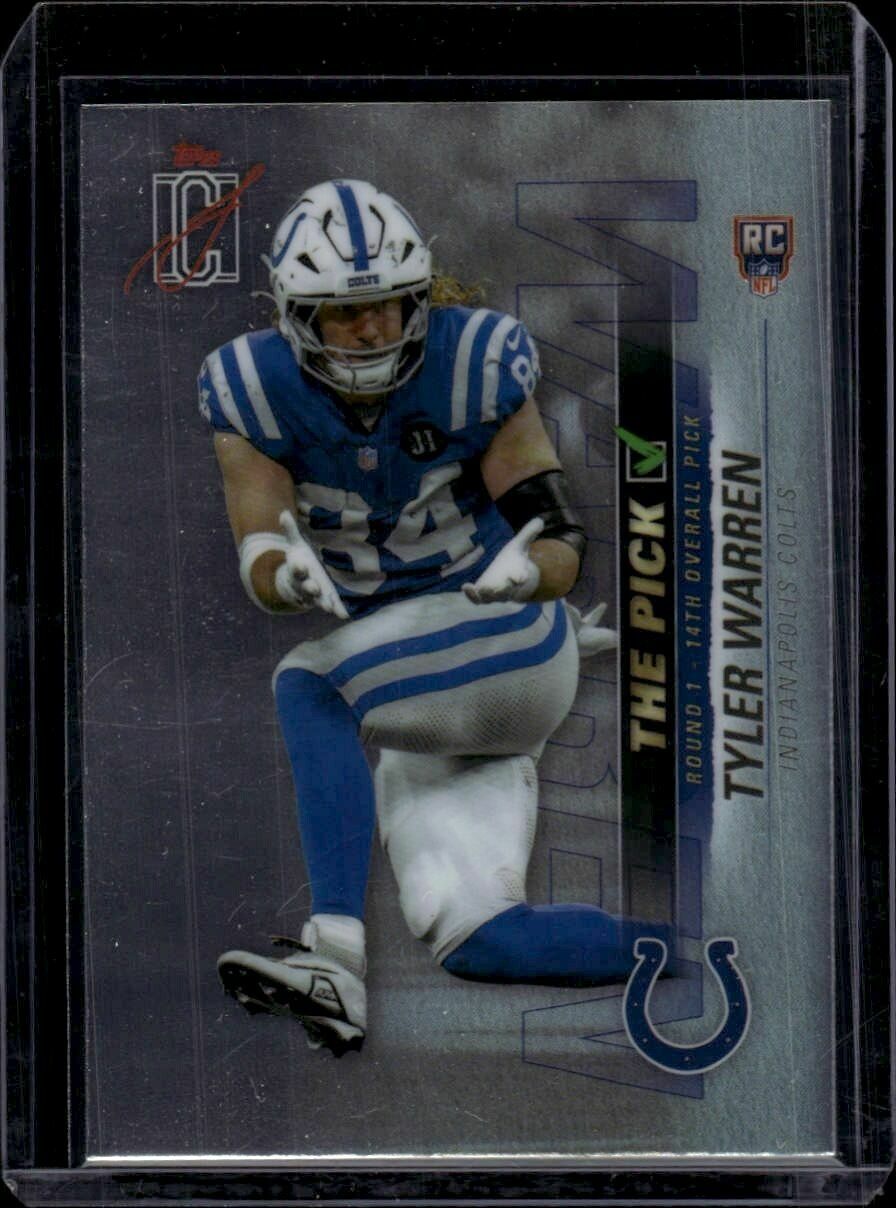 2026 Topps Signature Class Tyler Warren The Pick Is In Rookie Trading Card