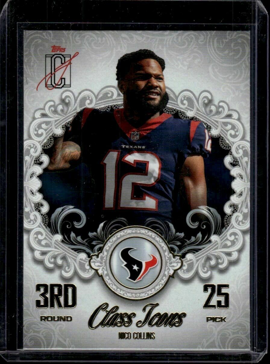 2025 Topps Signature Class Nico Collins Class Icons Trading Card