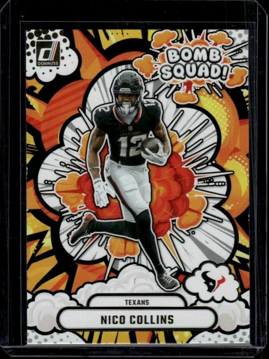2025 Donruss Nico Collins Bomb Squad Trading Card