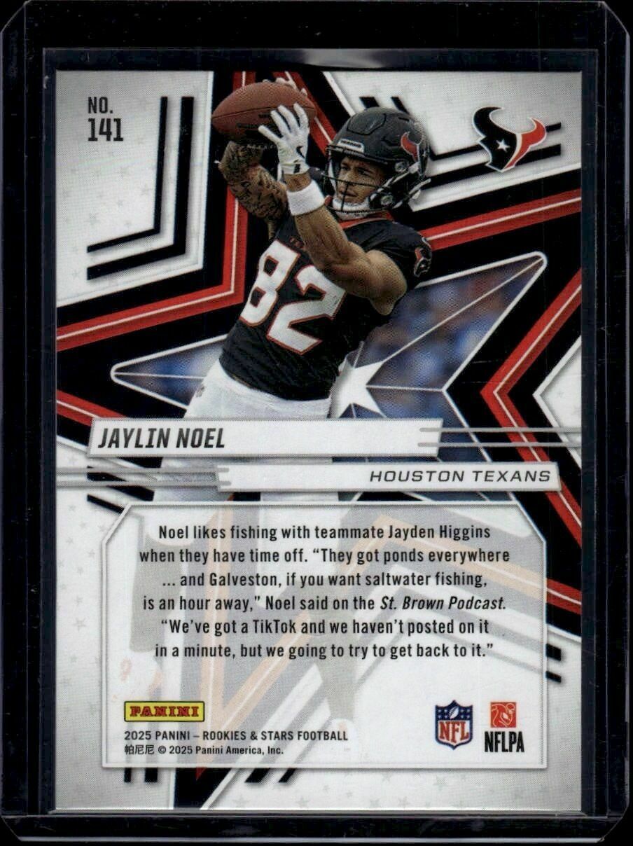2025 Panini Rookies & Stars Jaylin Noel Autograph Rookie Trading Card