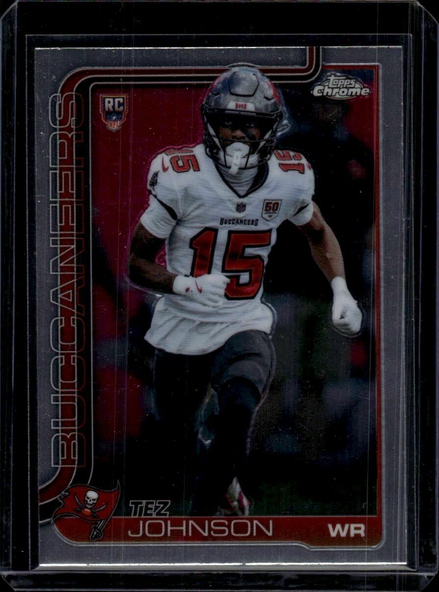 2025 Topps Chrome Tez Johnson Rookie Trading Card