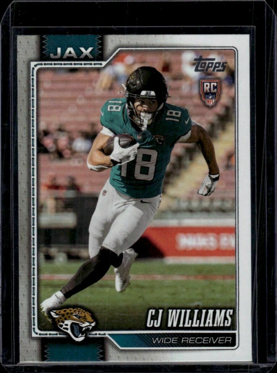 2026 Topps Flagship C.J. Williams Rookie Trading Card