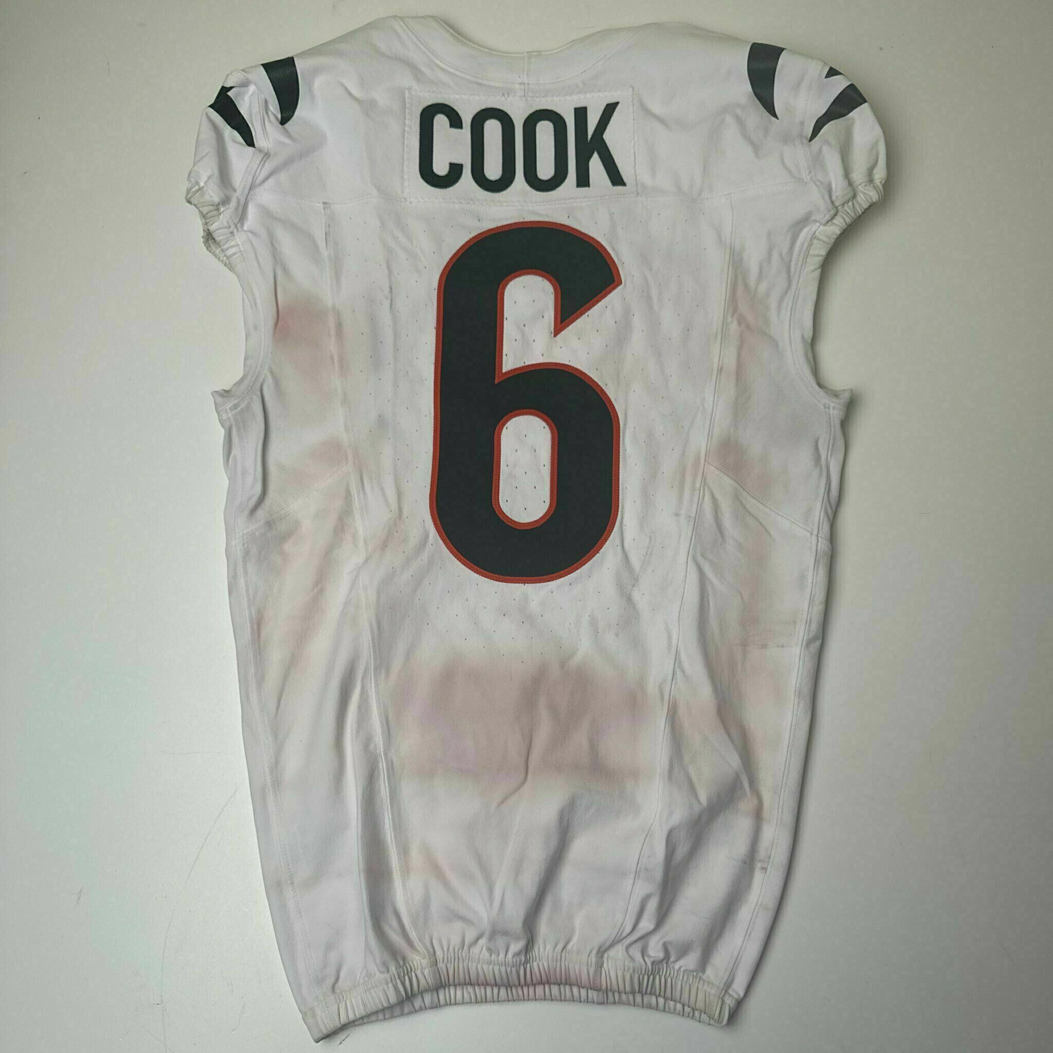 #6 Bryan Cook Game-Worn Jersey vs HOU