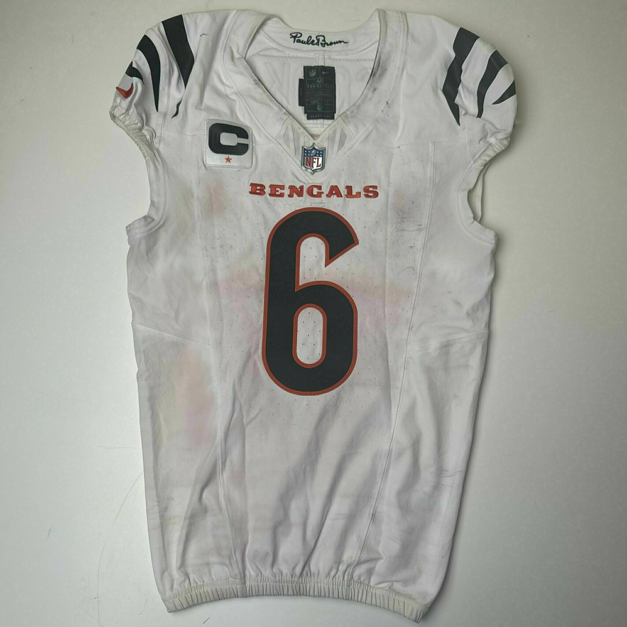 #6 Bryan Cook Game-Worn Jersey vs HOU