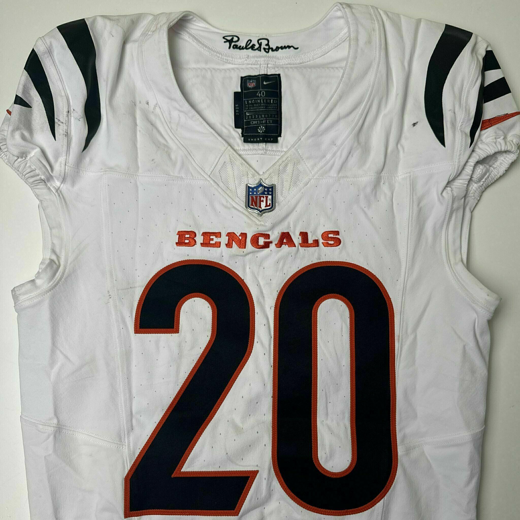 #20 Tacario Davis Game-Worn Jersey vs HOU