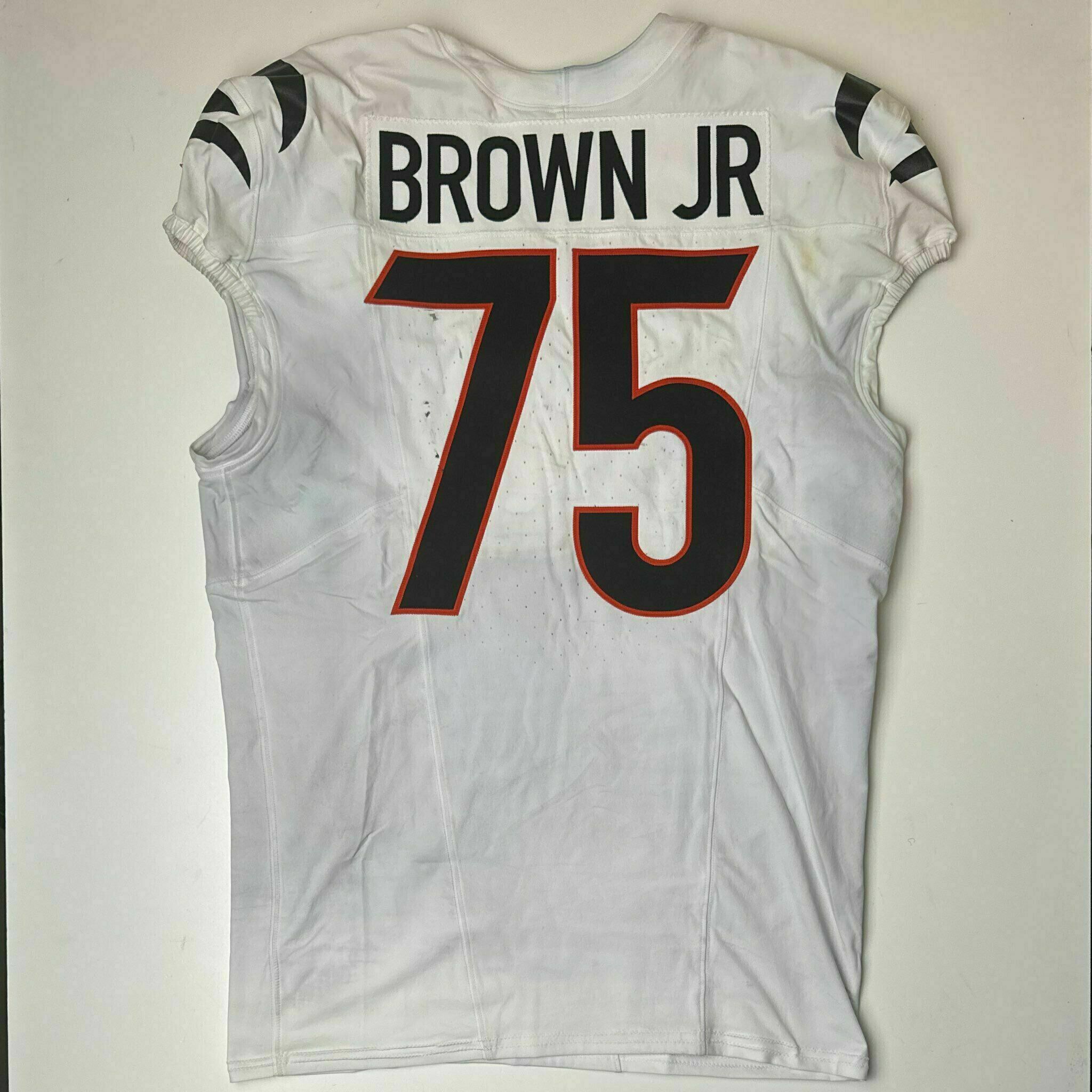 #75 Orlando Brown Game-Worn Jersey vs HOU