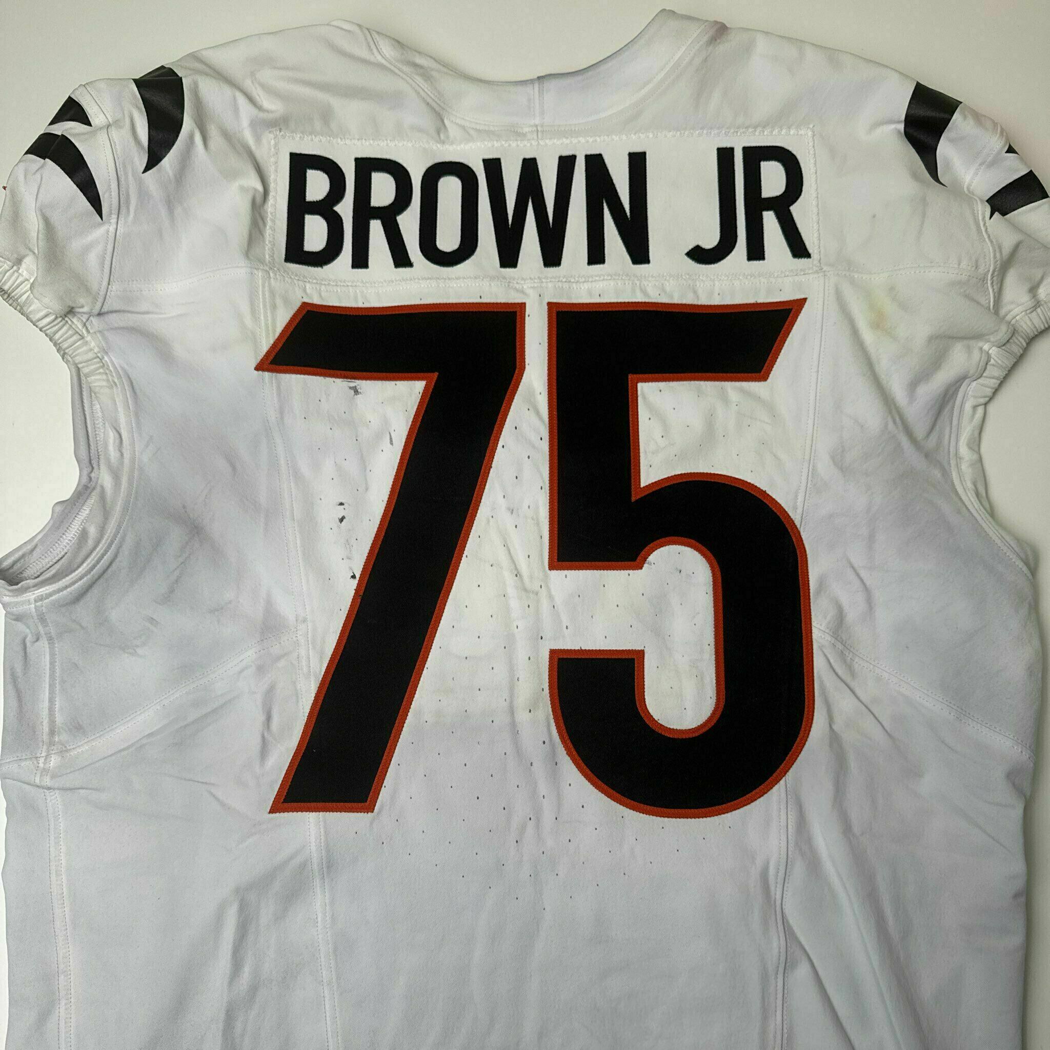 #75 Orlando Brown Game-Worn Jersey vs HOU