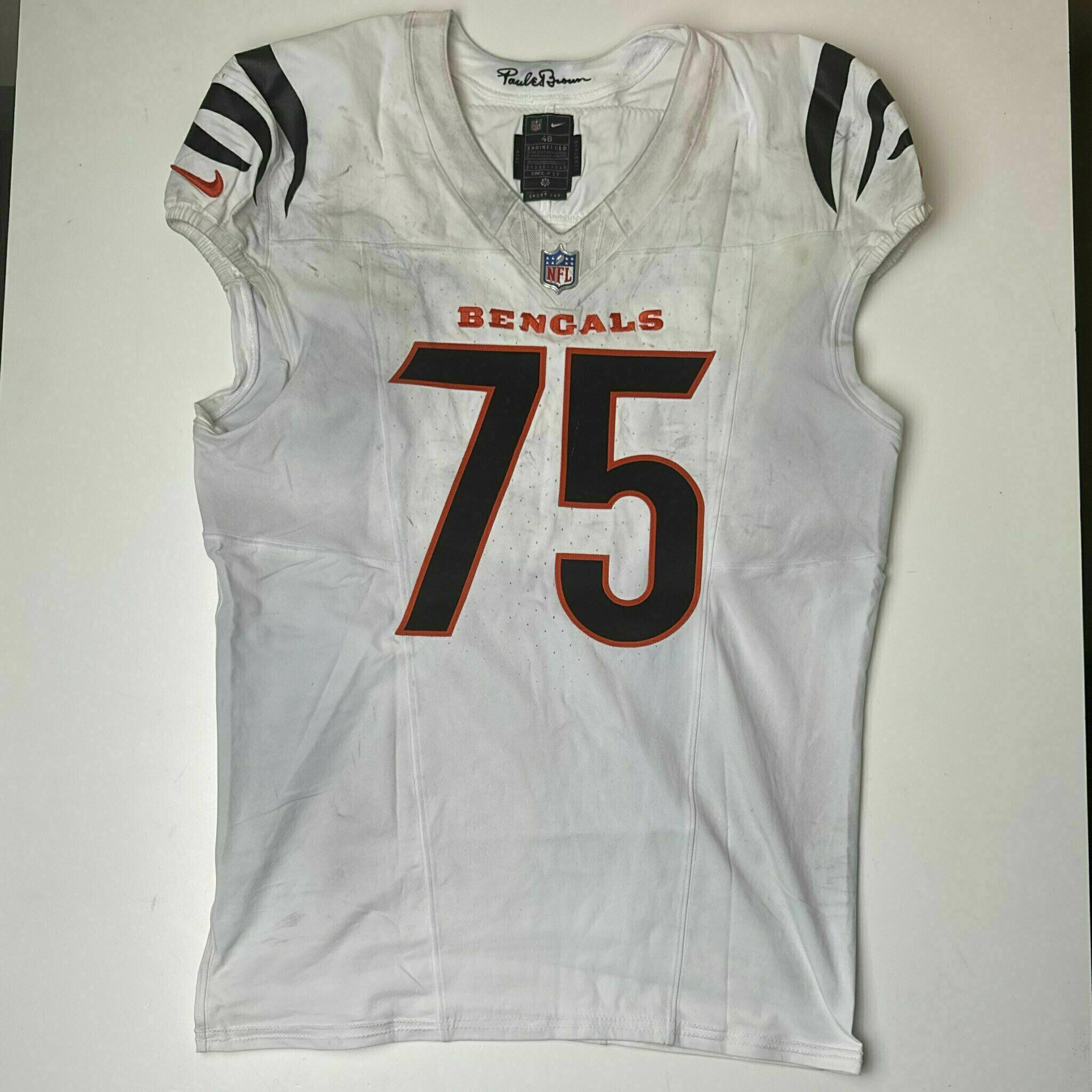 #75 Orlando Brown Game-Worn Jersey vs HOU