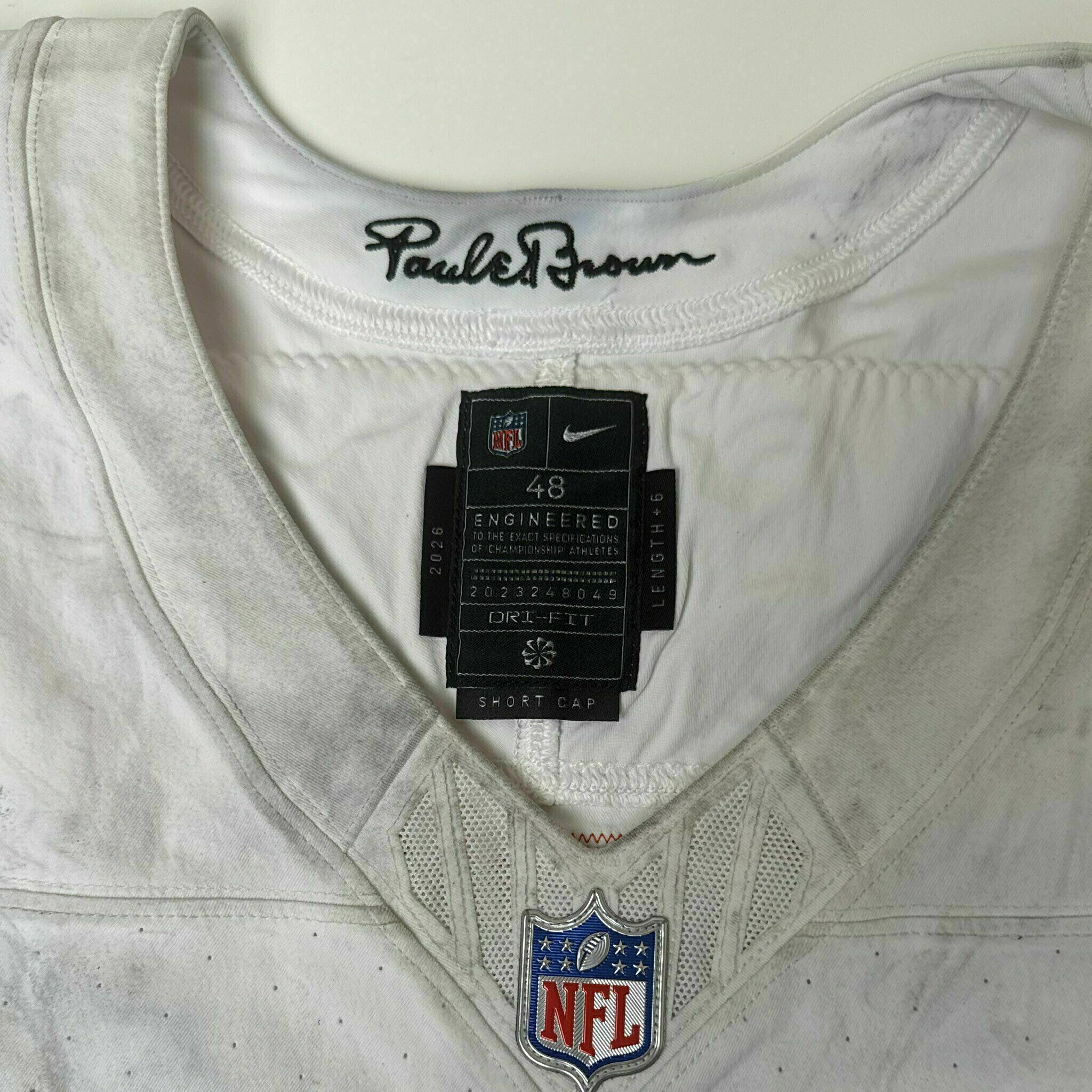 #75 Orlando Brown Game-Worn Jersey vs HOU