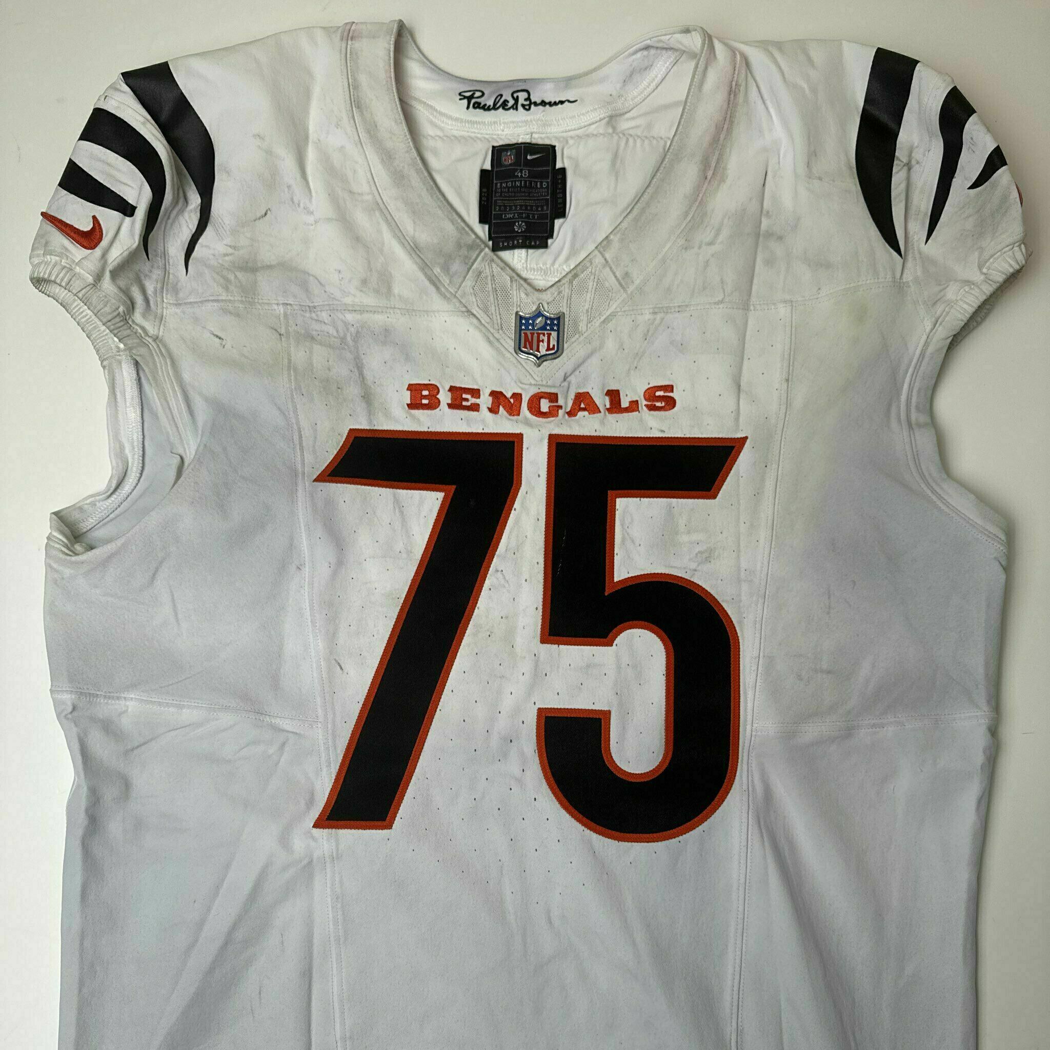 #75 Orlando Brown Game-Worn Jersey vs HOU