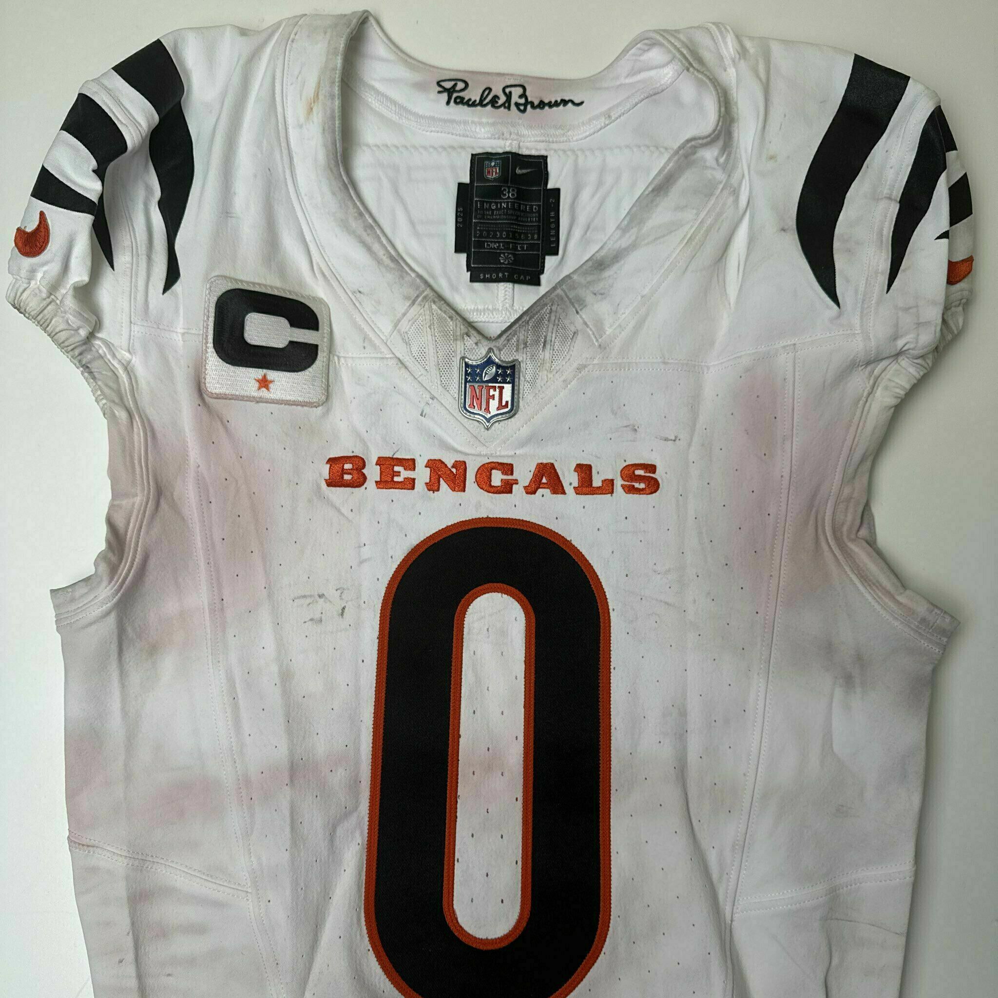 #0 DJ Turner II Game-Worn Jersey vs HOU