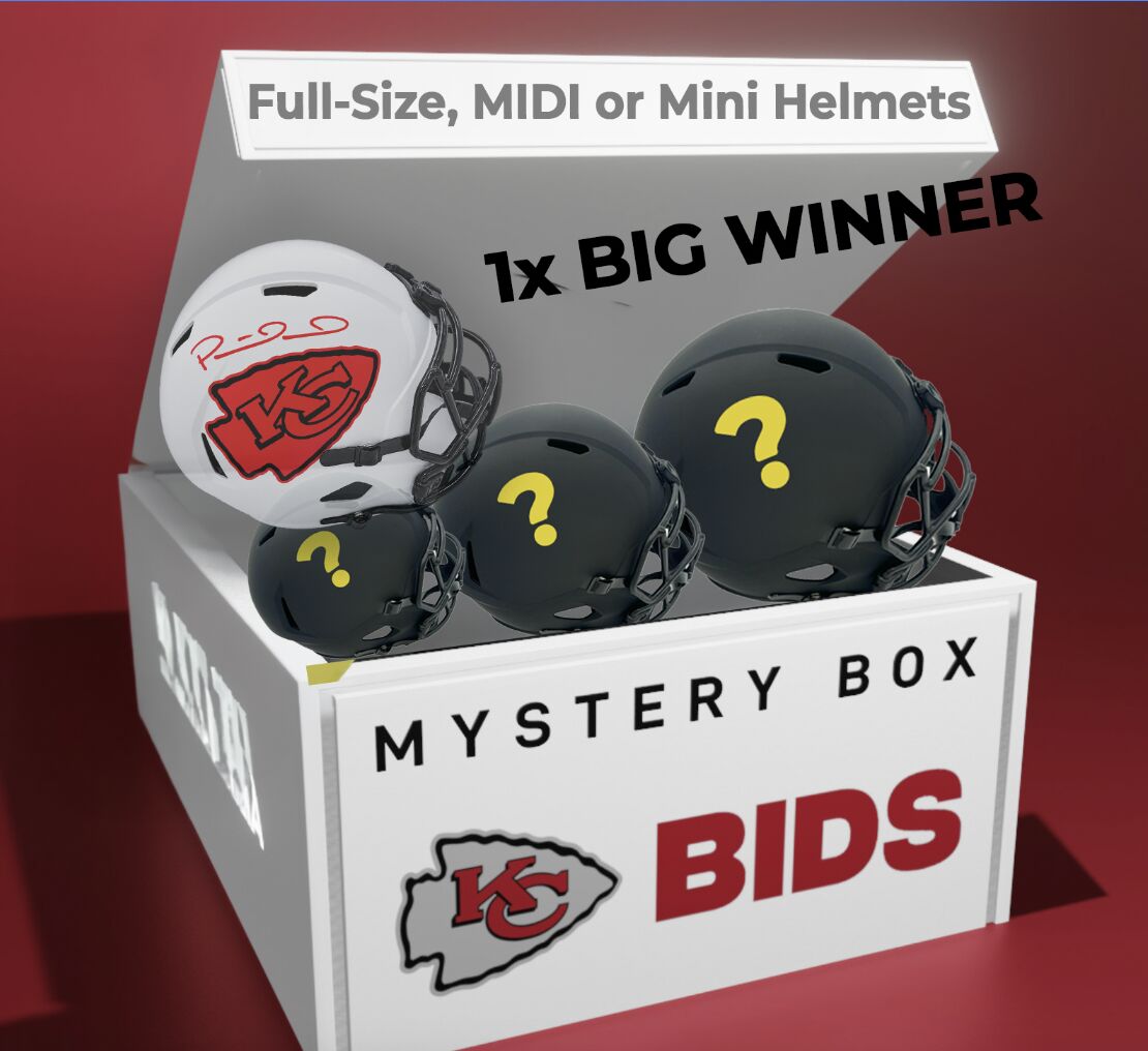 INSTANT MYSTERY - Signed Helmet Mini/MIDI/Full Series Incl MAHOMES Full-Size!