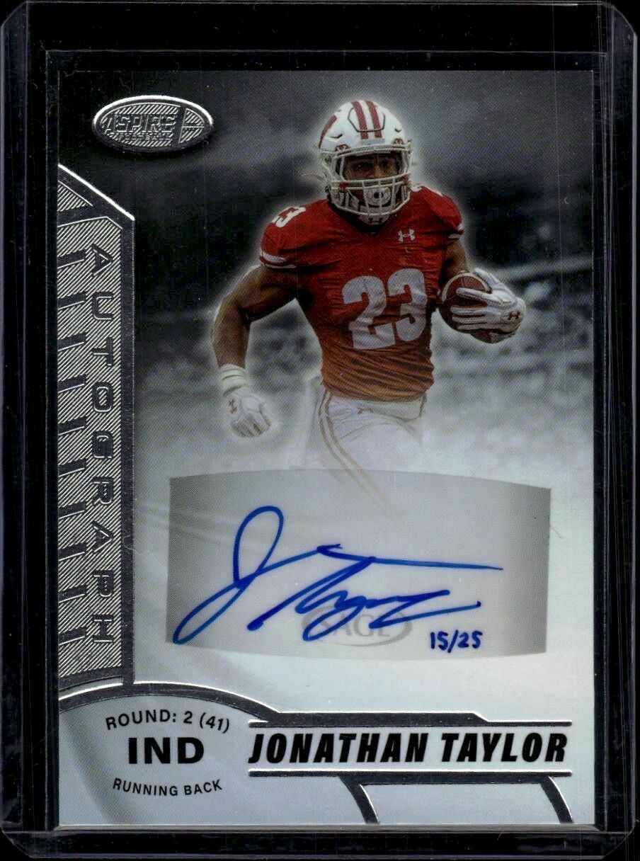 2019 Sage Aspire Jonathan Taylor Autograph Rookie Trading Card