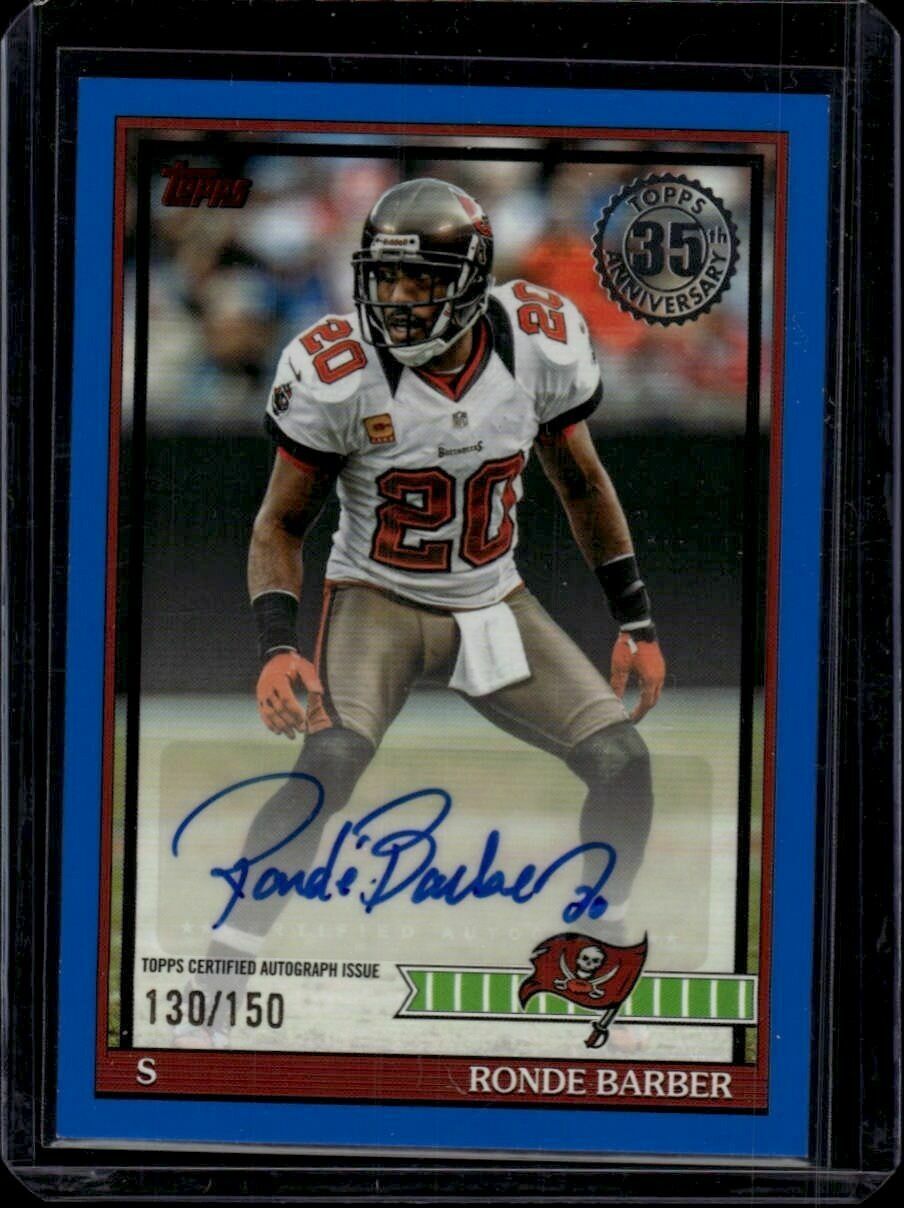 2026 Topps Flagship Ronde Barber Autograph Blue /150 Trading Card