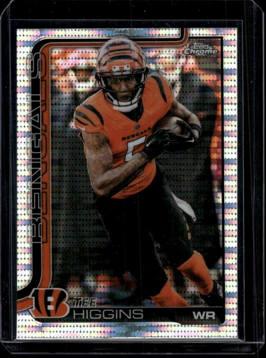 2025 Topps Chrome Tee Higgins Pulsar Refractor Trading Card